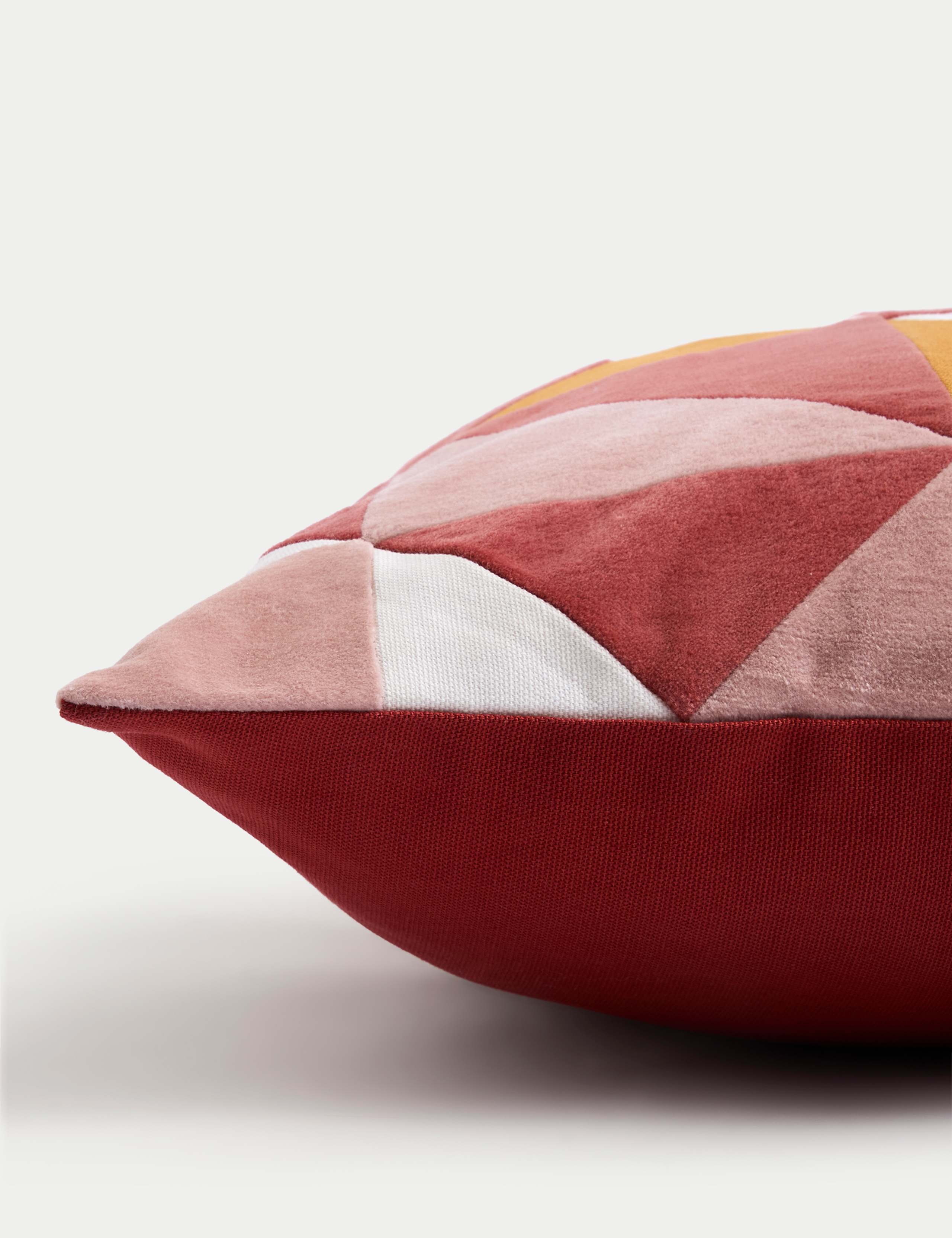 Velvet Geometric Cushion 2 of 5
