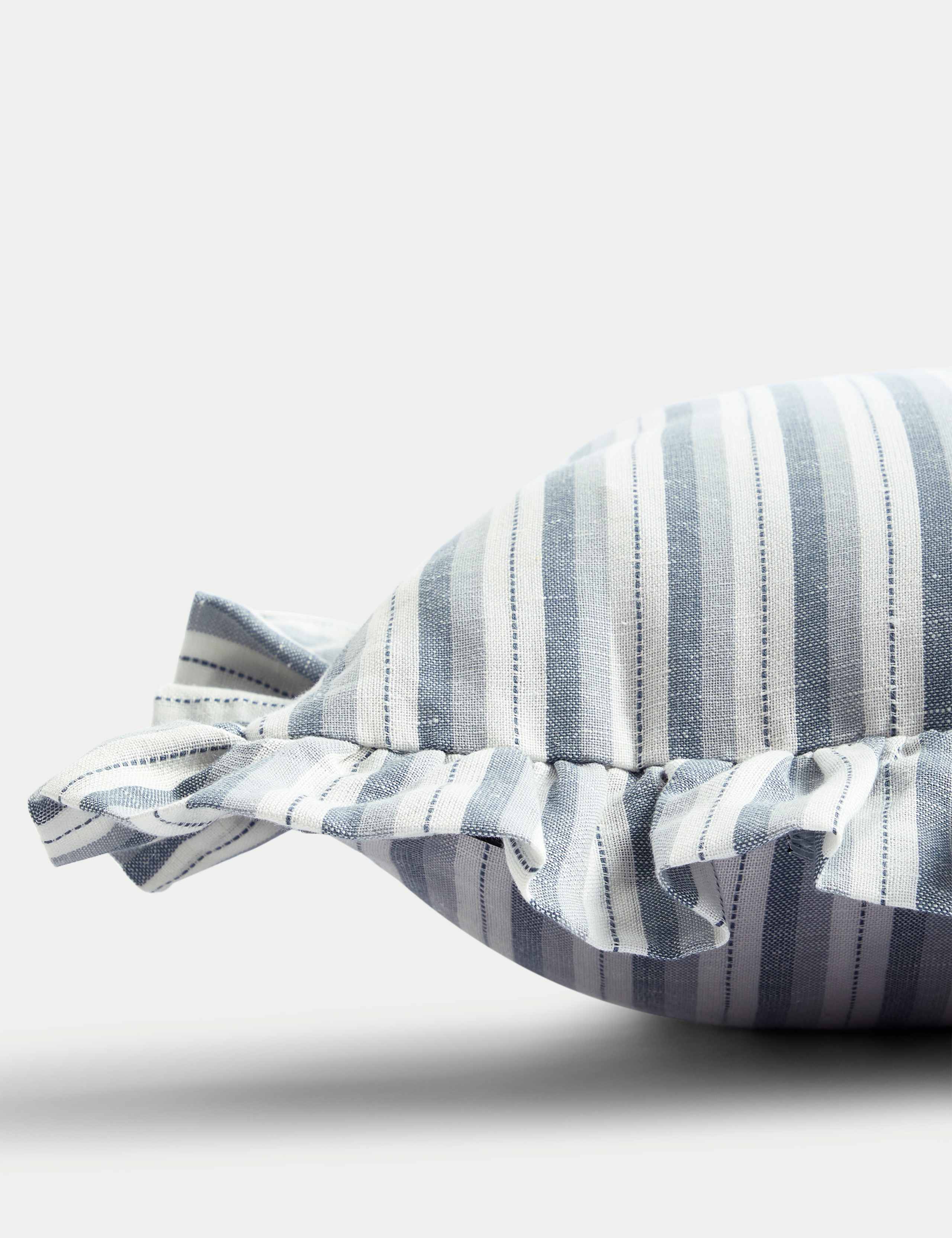 Linen Blend Striped Cushion 2 of 3