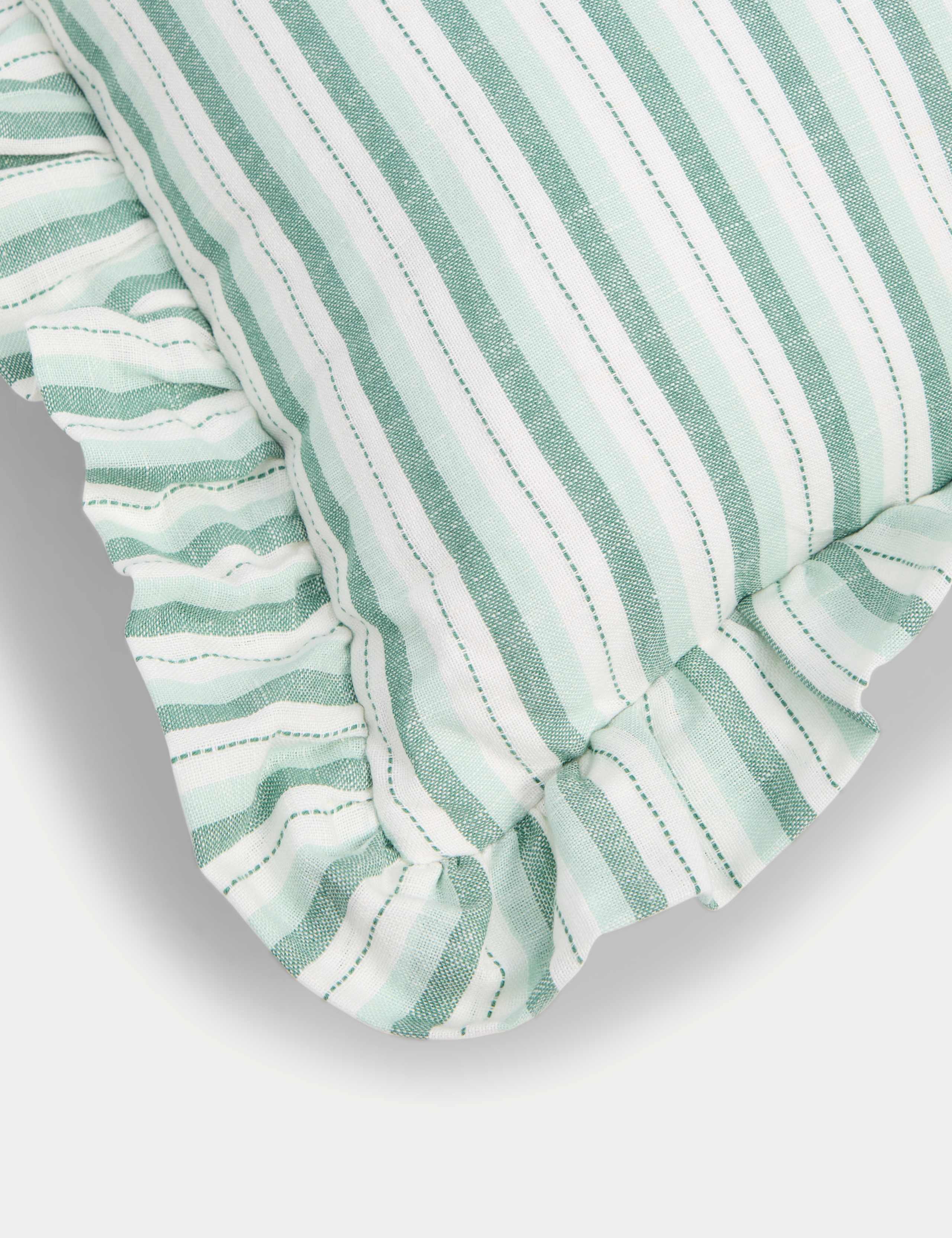 Linen Blend Striped Cushion 4 of 5