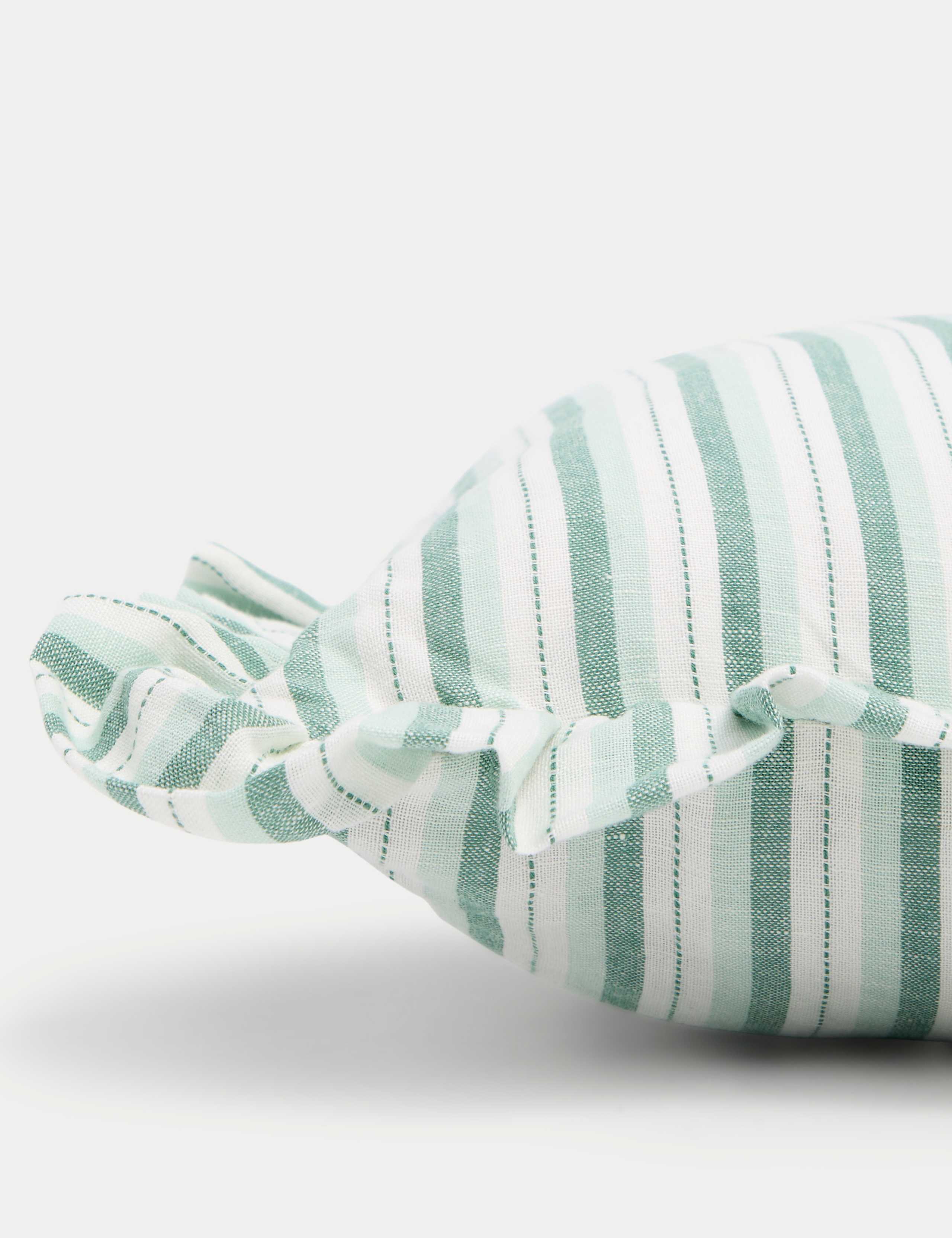 Linen Blend Striped Cushion 2 of 5