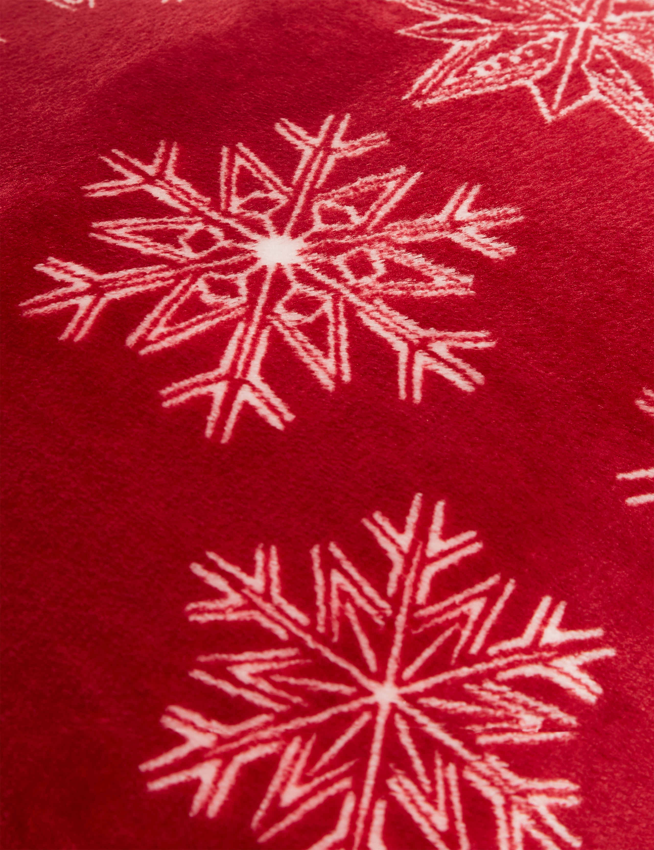 Fleece Snowflake Medium Christmas Cushion 2 of 4