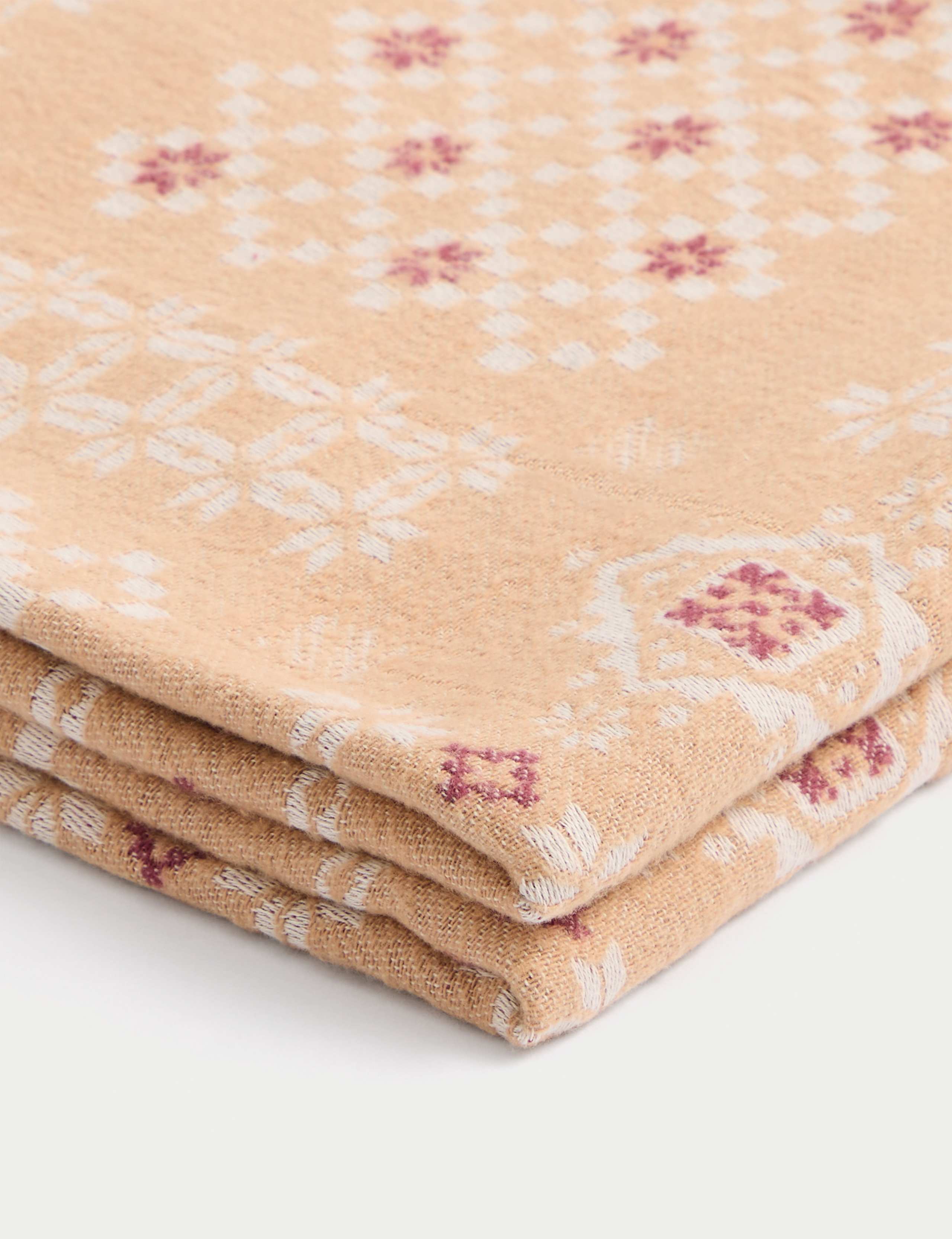 Sierra Pure Cotton Blanket Stitch Throw 4 of 5