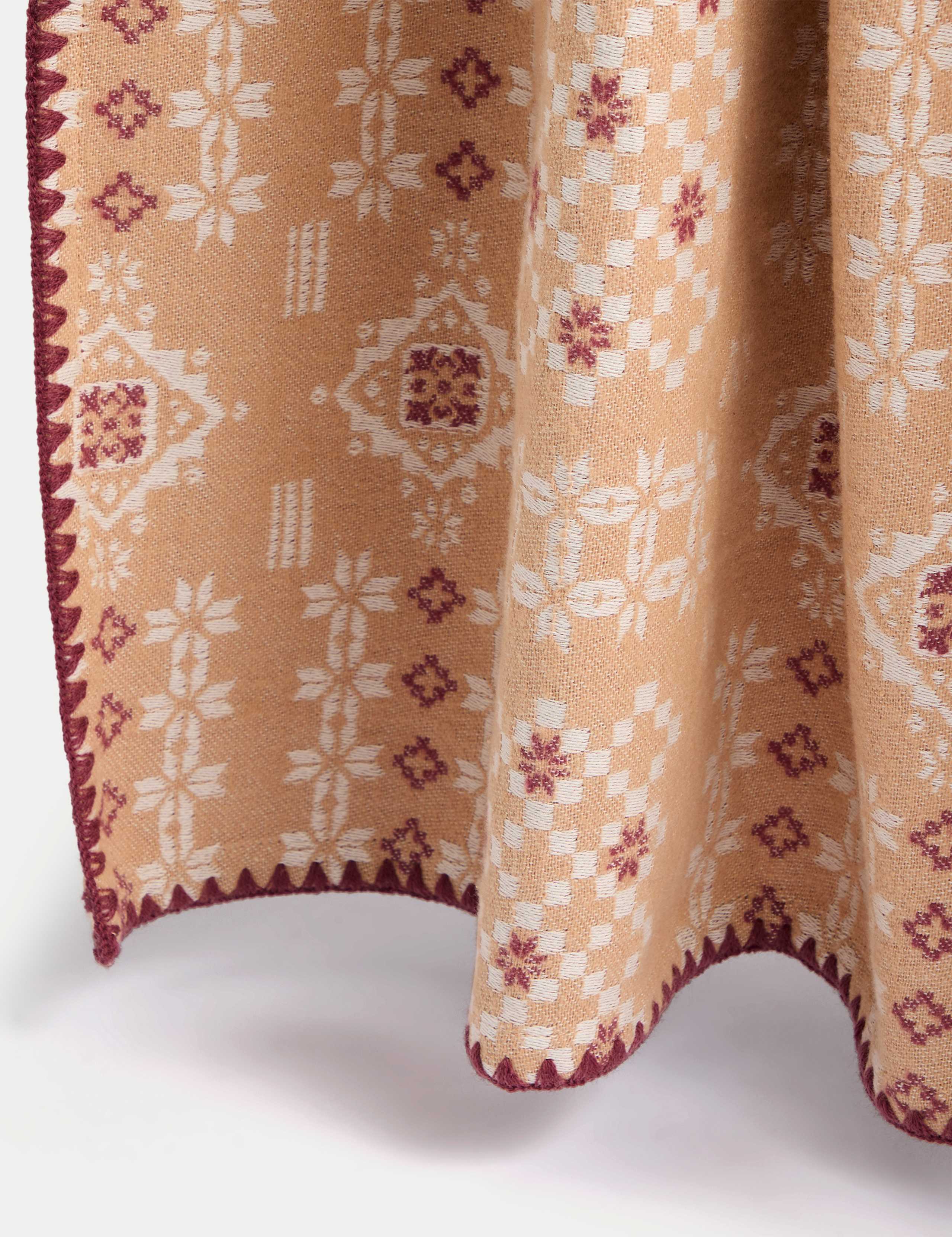 Sierra Pure Cotton Blanket Stitch Throw 2 of 5