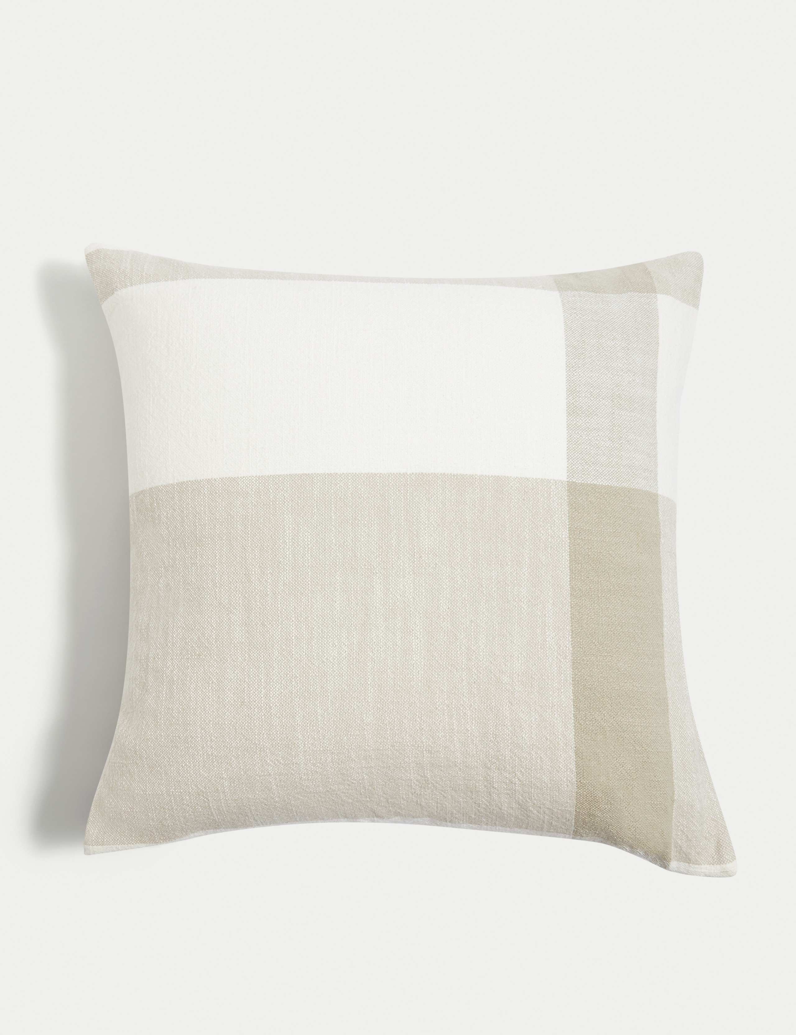 Pure Cotton Checked Cushion 1 of 4