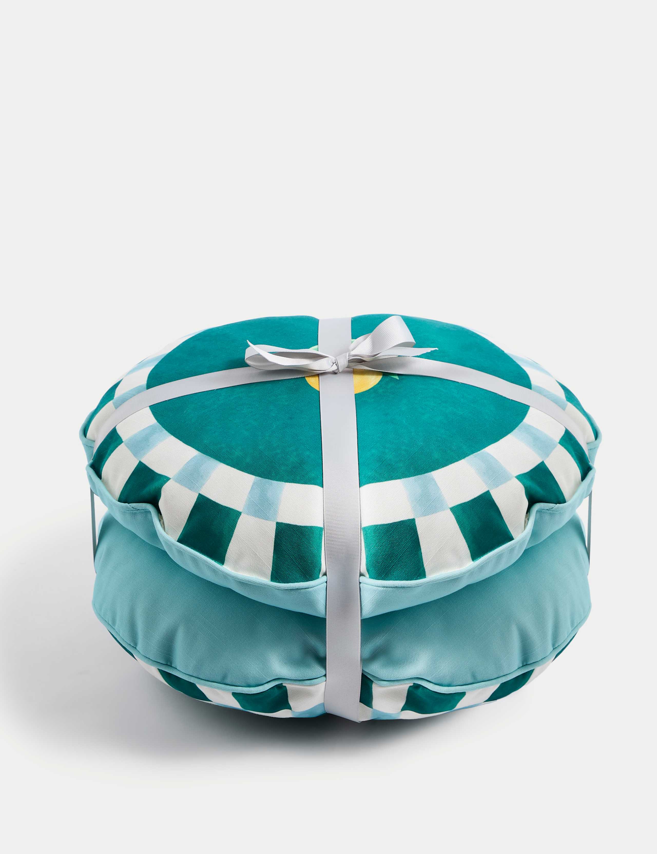 Set of 2 Lemon & Cherry Outdoor Cushions 4 of 7