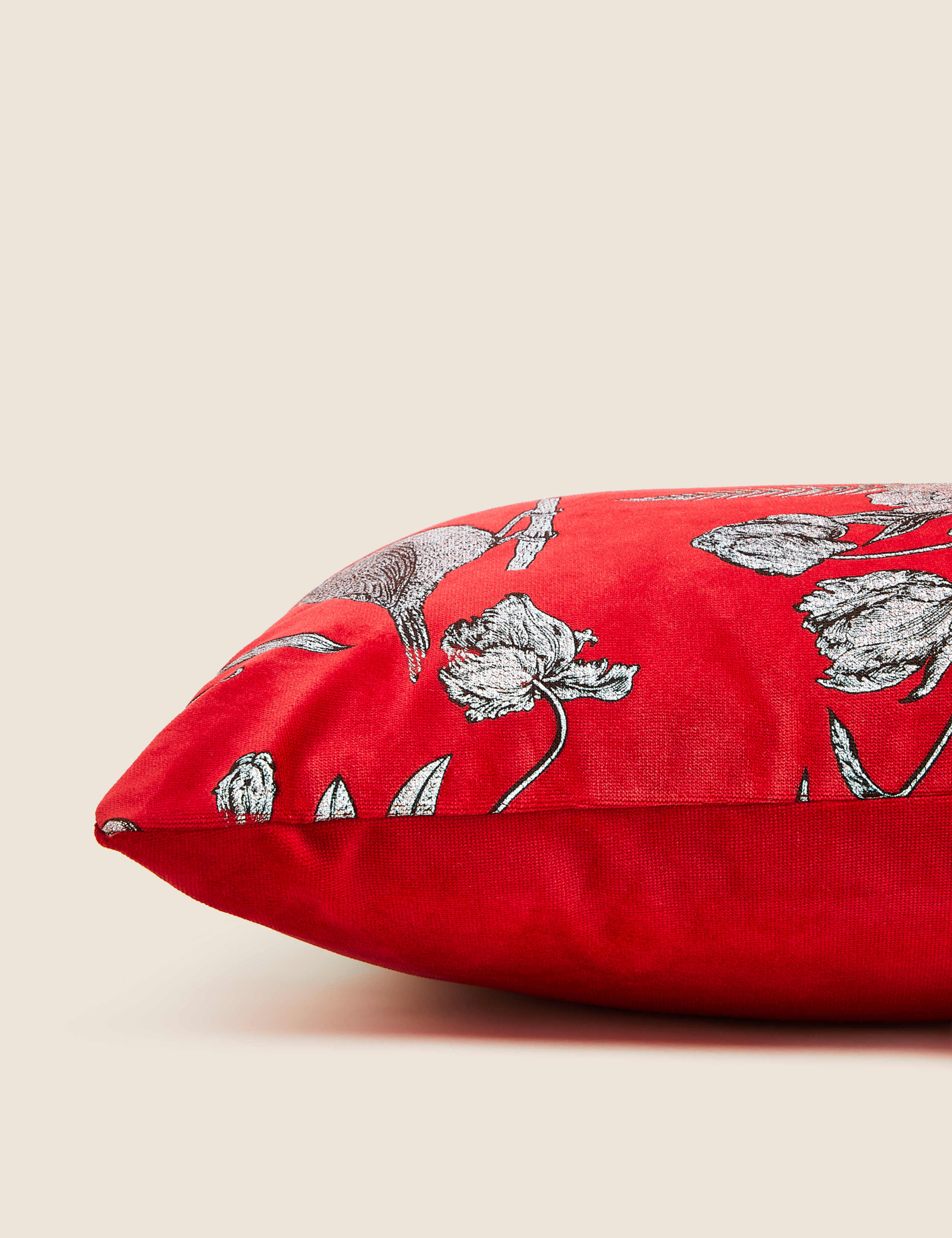 Christmas Robin Foil Cushion 4 of 5