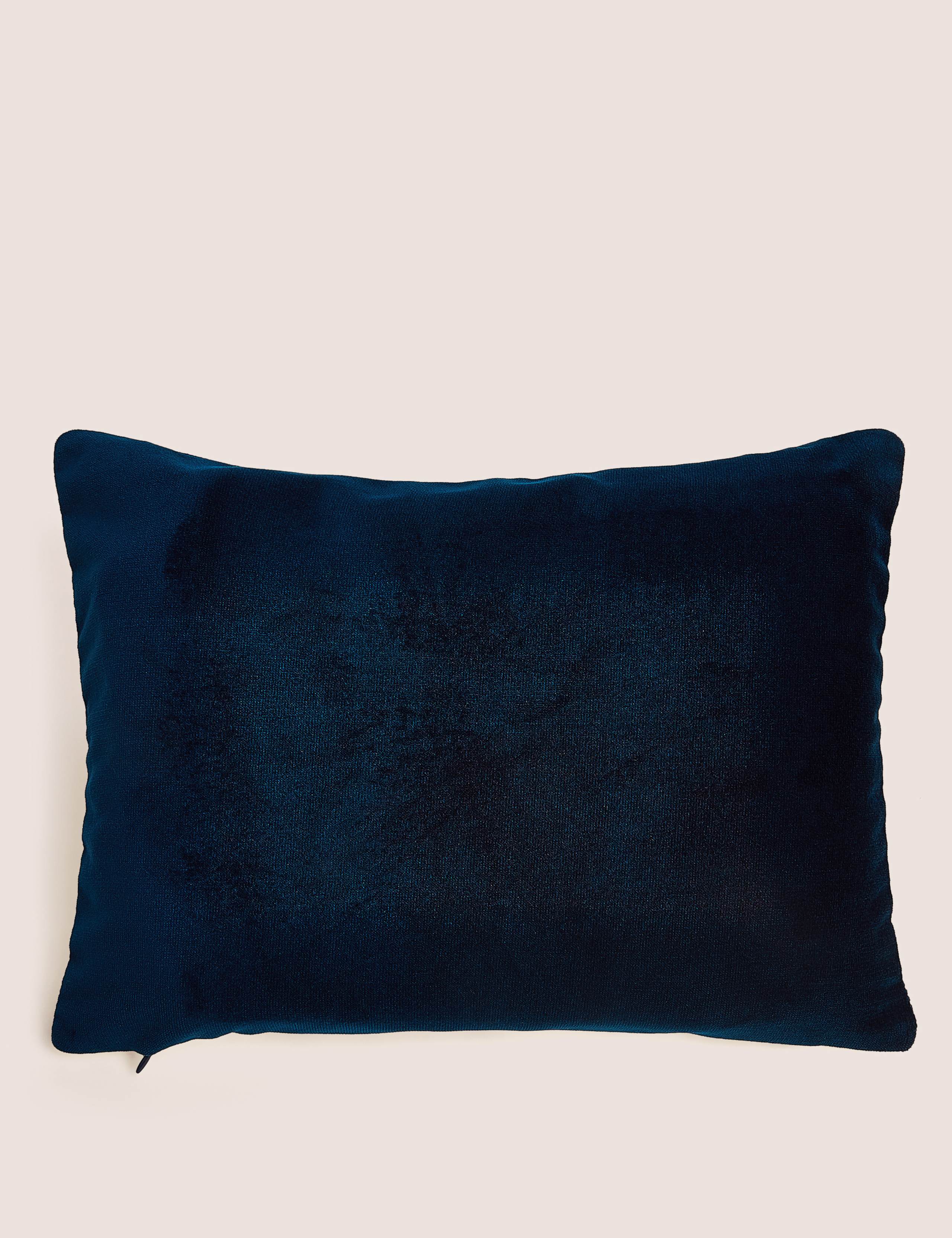 Velvet Foil Town Scene Small Cushion 2 of 5