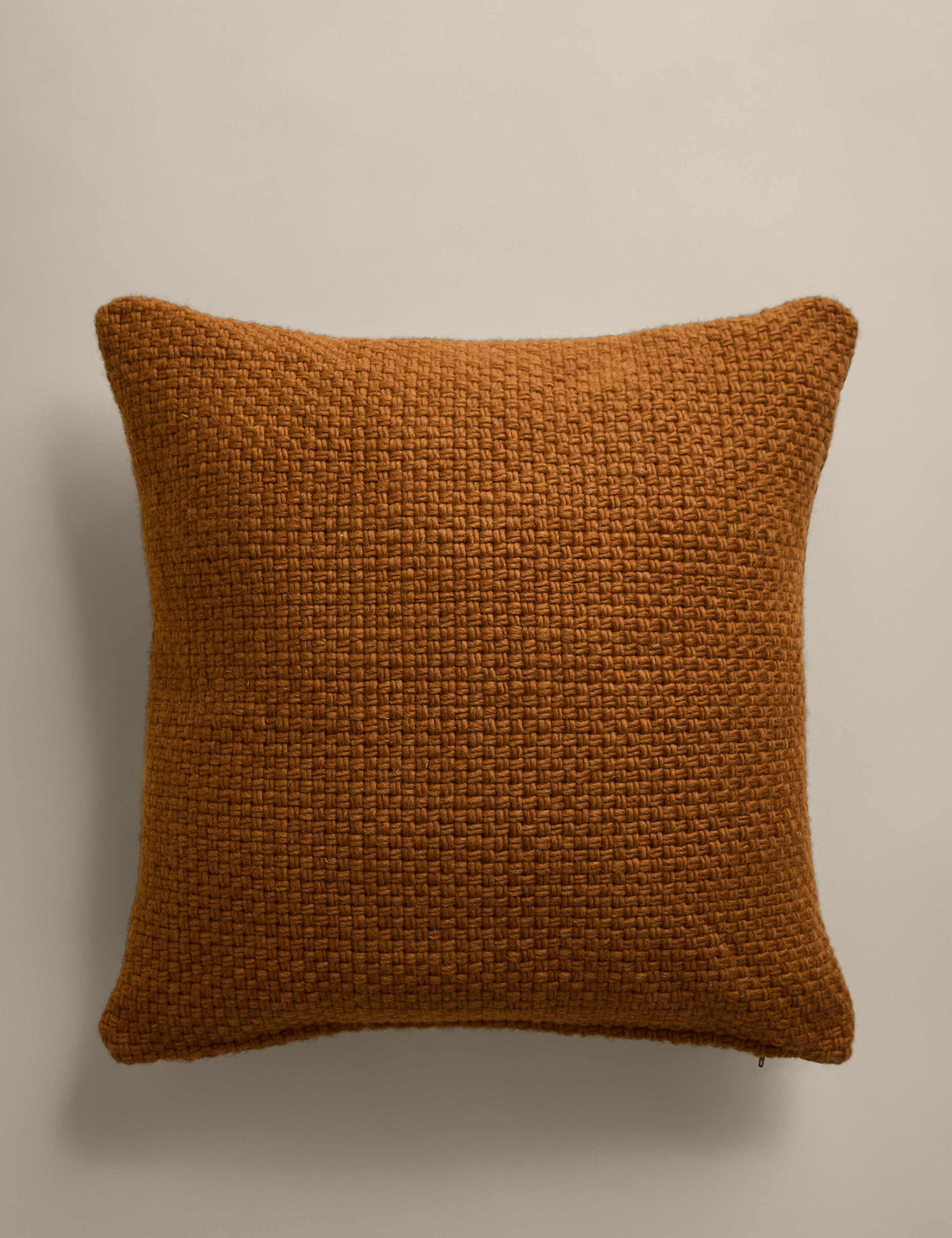 Pure Wool Basket Weave Cushion 1 of 6