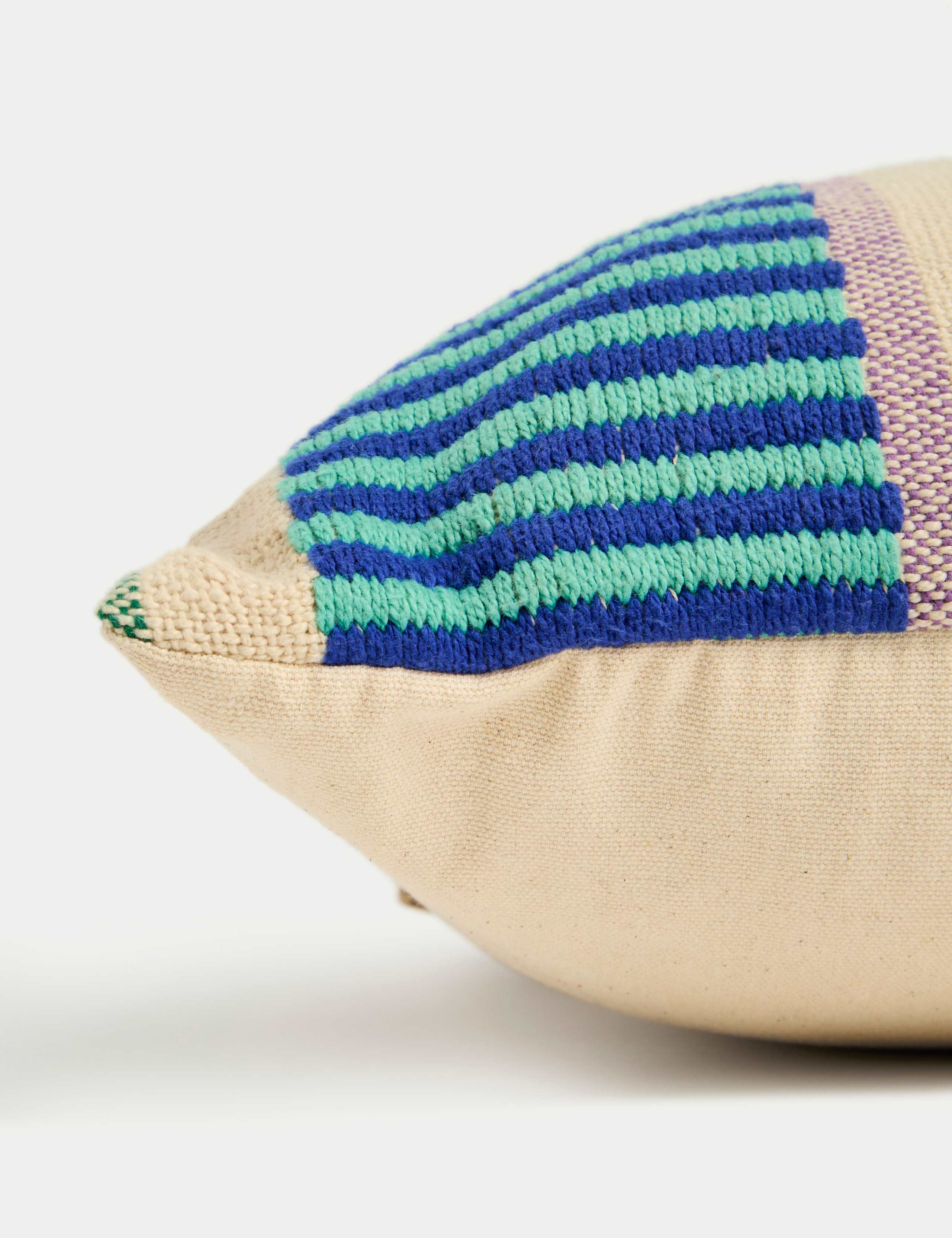 Set of 2 Pure Cotton Modern Stripe Outdoor Cushions 2 of 5