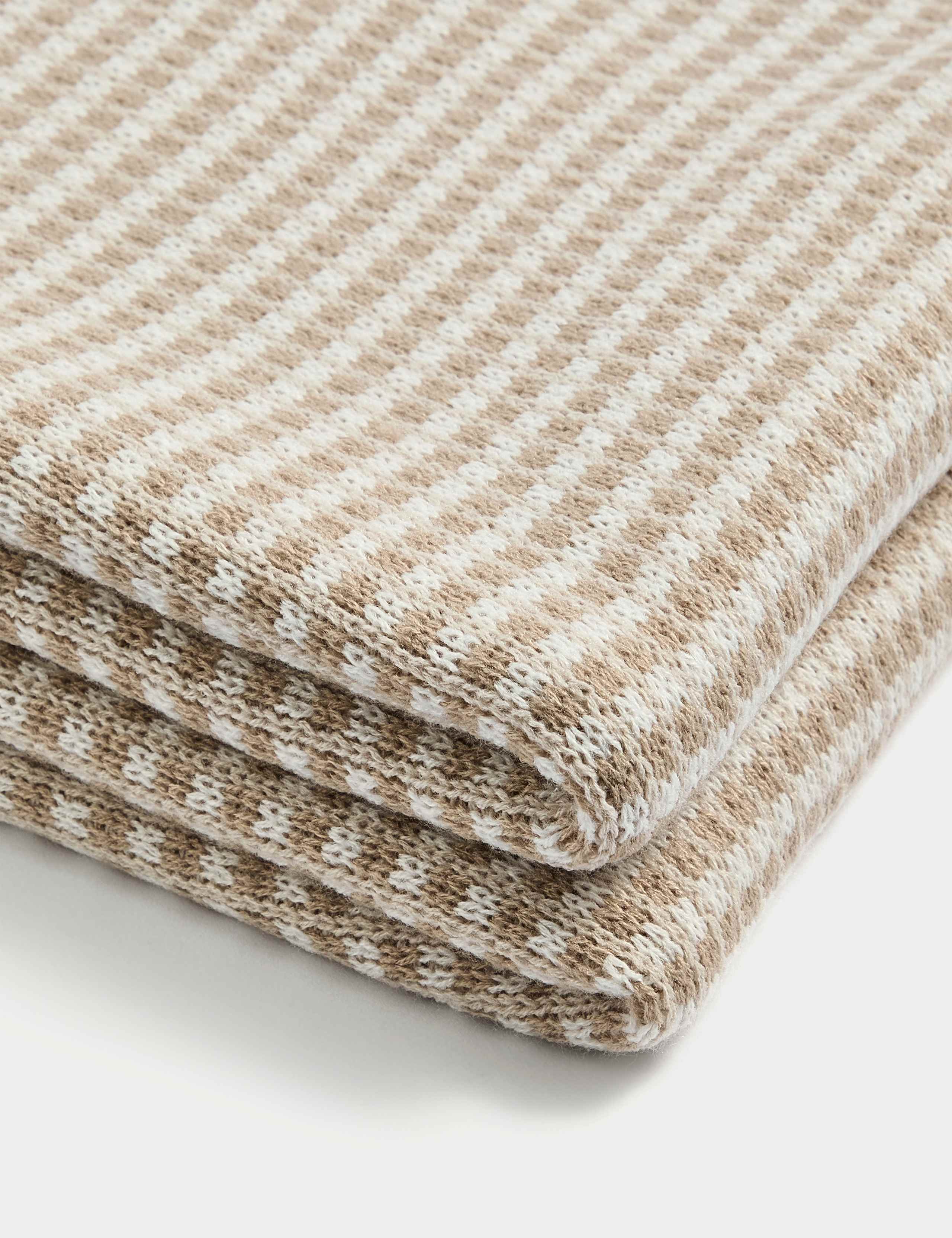 Two Tone Knitted Throw 4 of 4