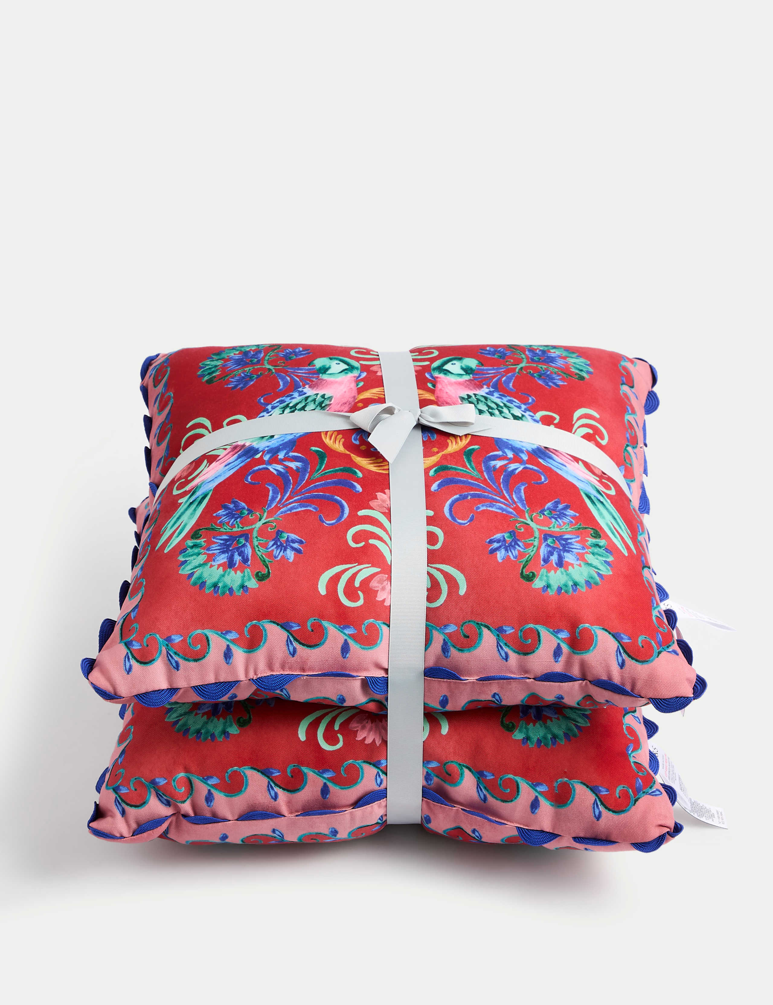 Set of 2 Bird Print Outdoor Cushions 4 of 5