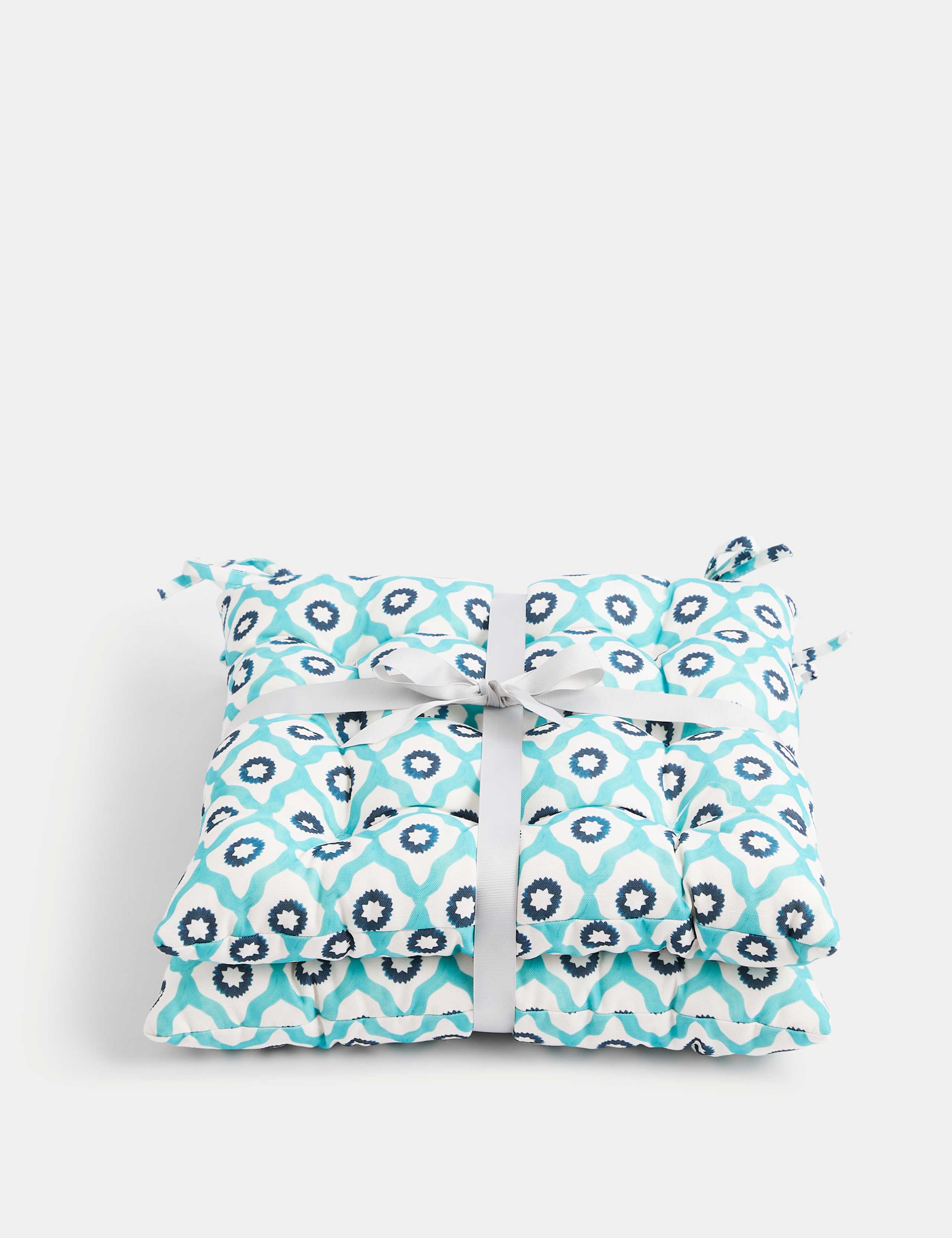 Set of 2 Geometric Outdoor Seat Pads 4 of 4
