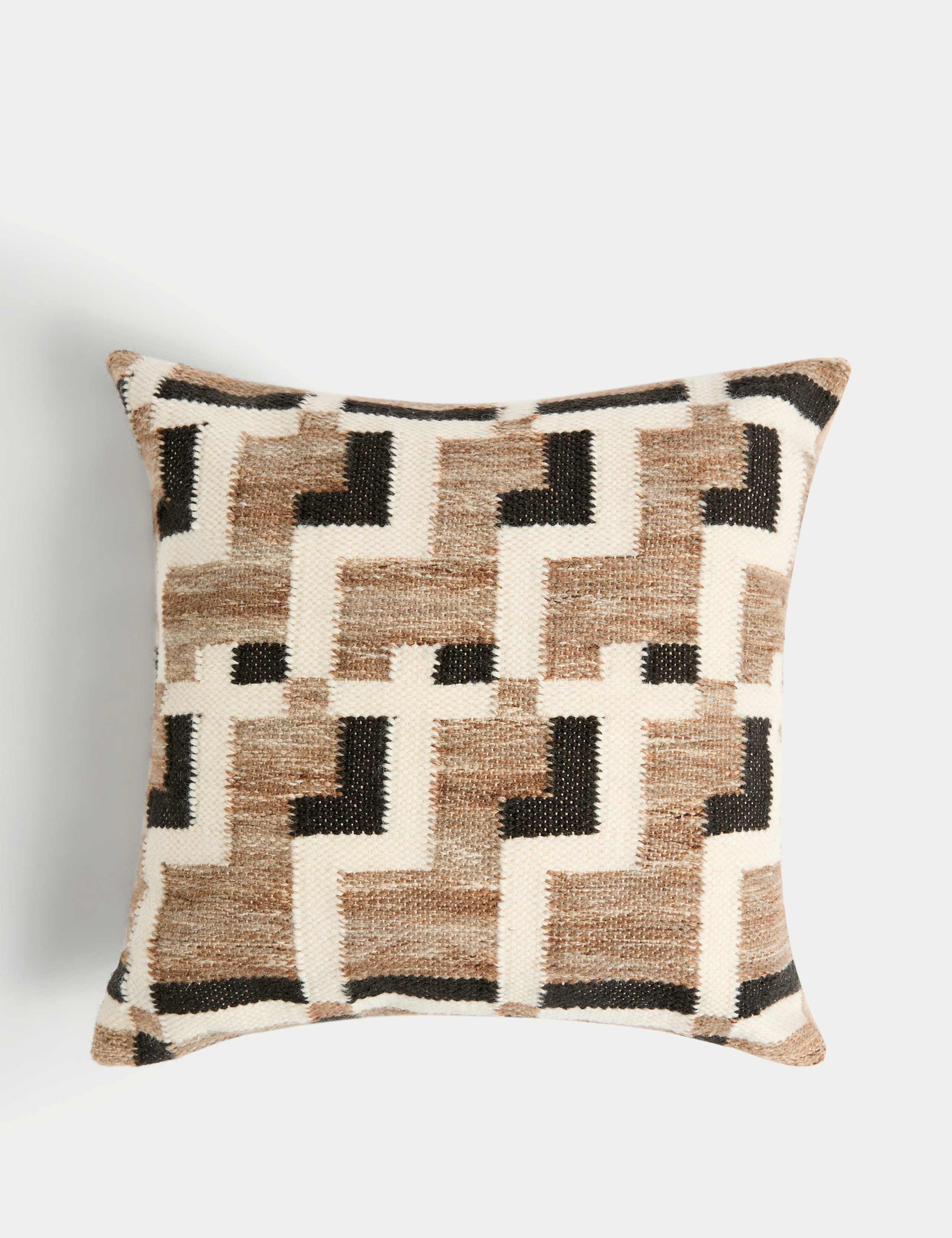 Wool Blend Geometric Cushion 1 of 5