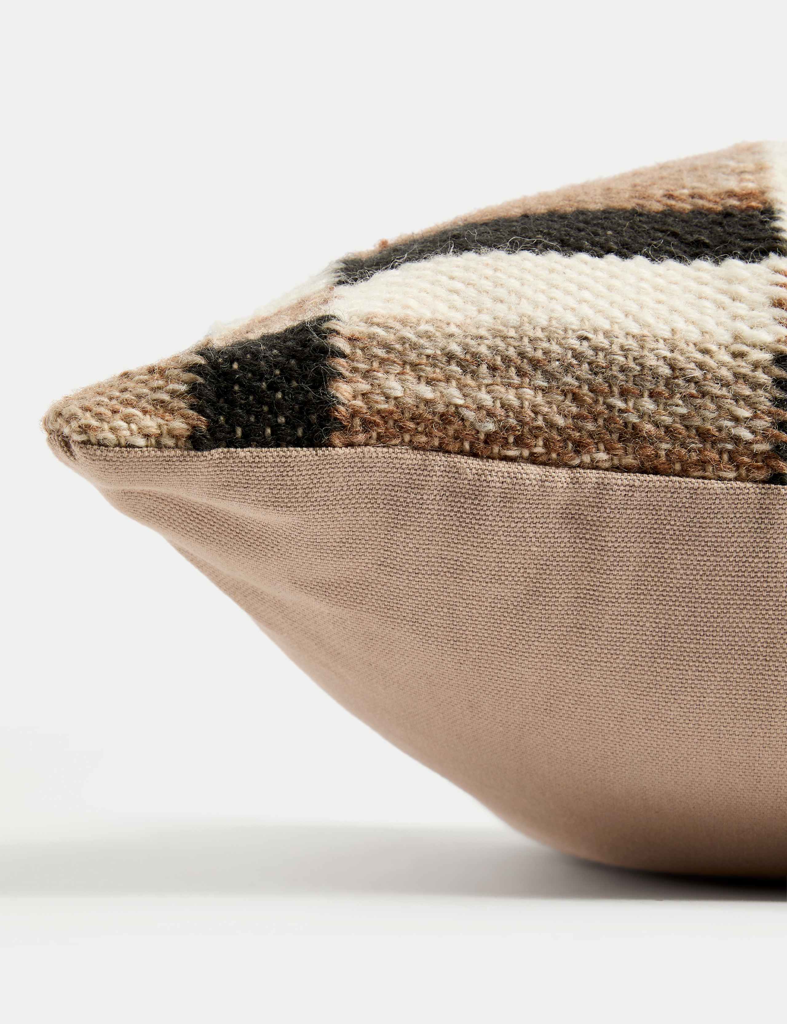 Wool Blend Geometric Cushion 2 of 5