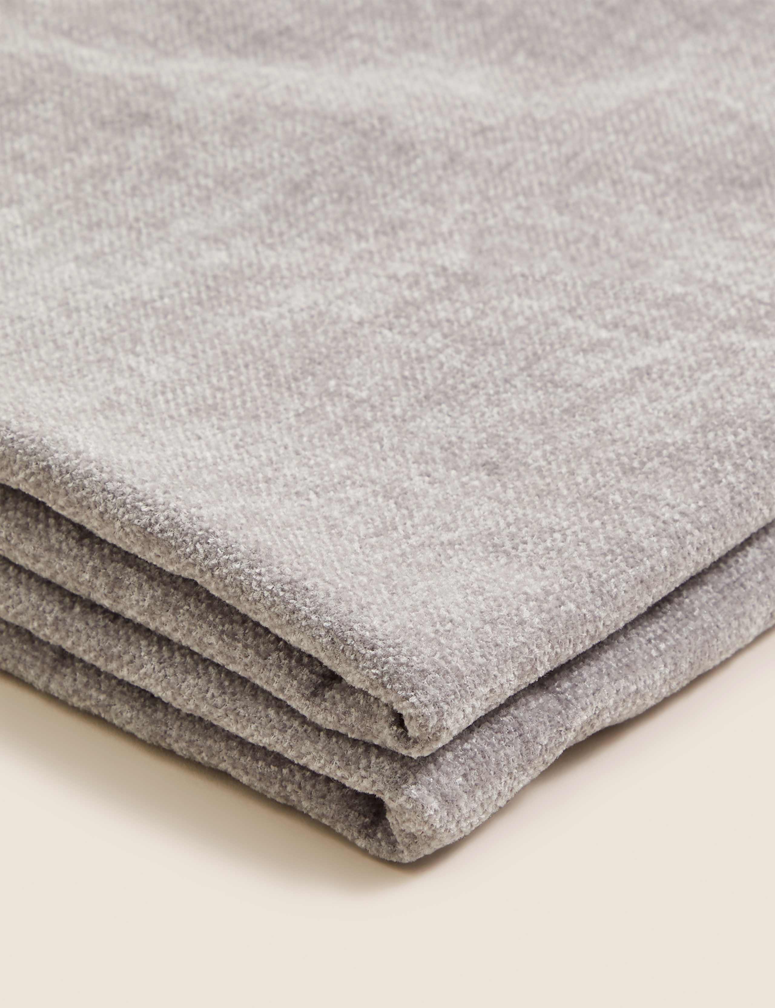 Chenille Plain Throw 3 of 5