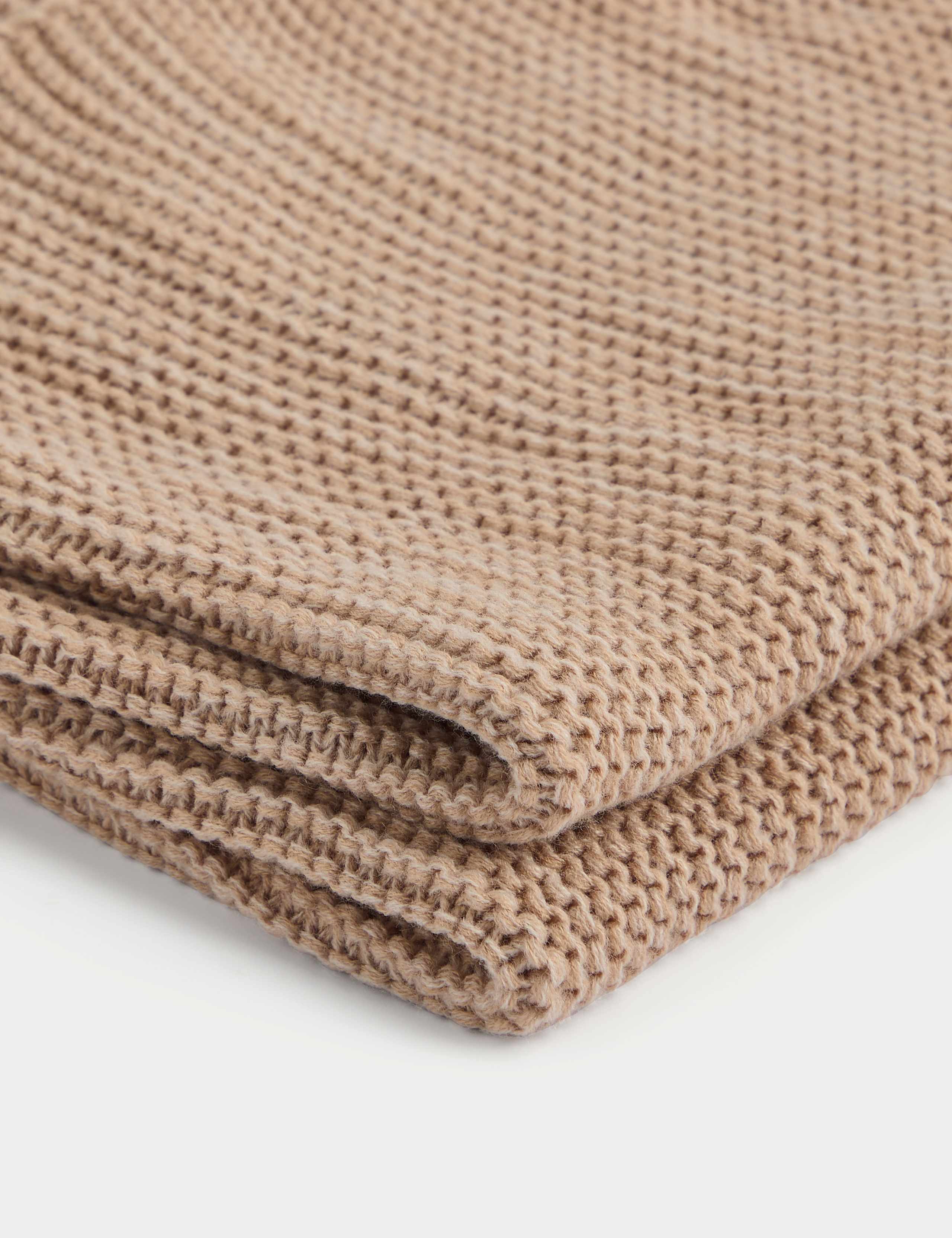 Knitted Tassel Throw 3 of 4