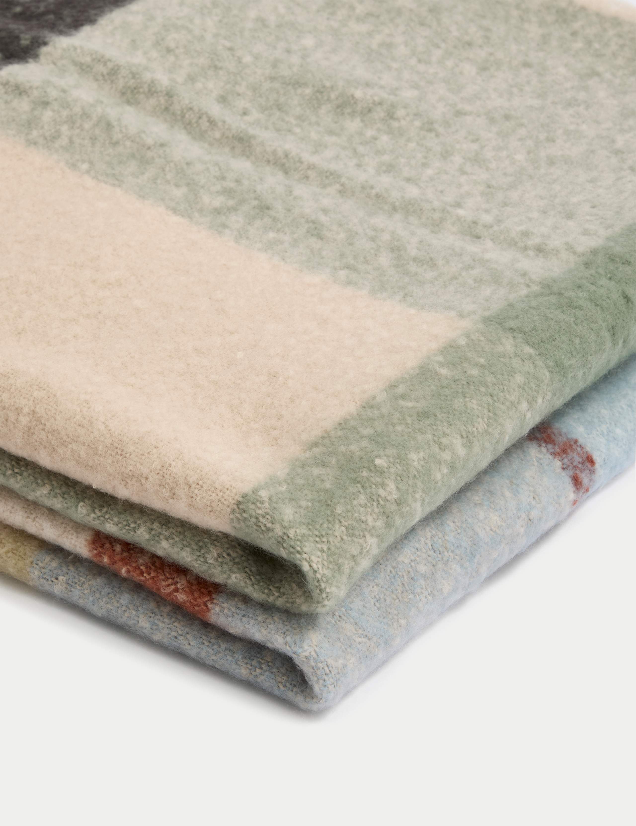 Faux Mohair Checked Throw 4 of 5