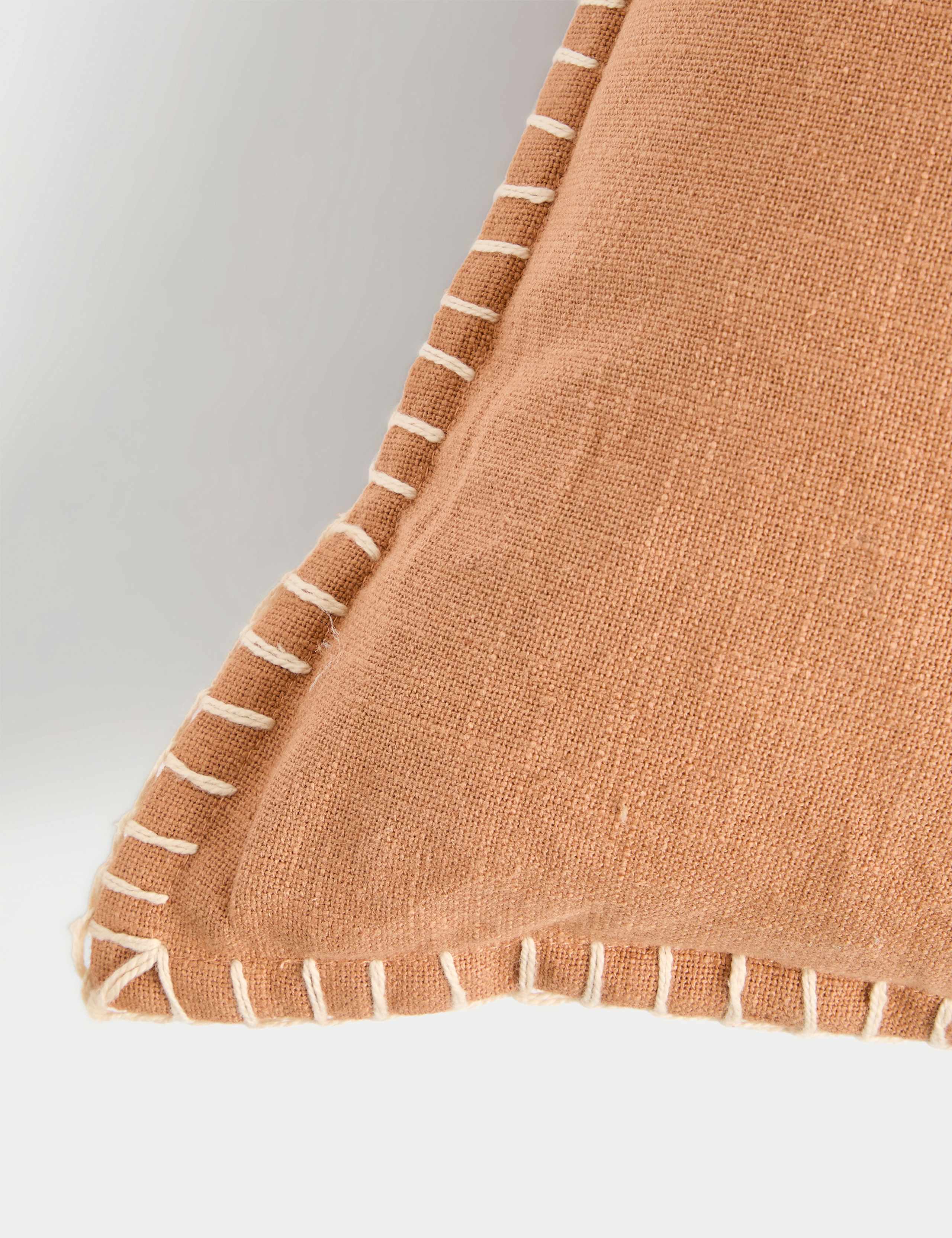 Pure Cotton Blanket Stitched Cushion 3 of 3