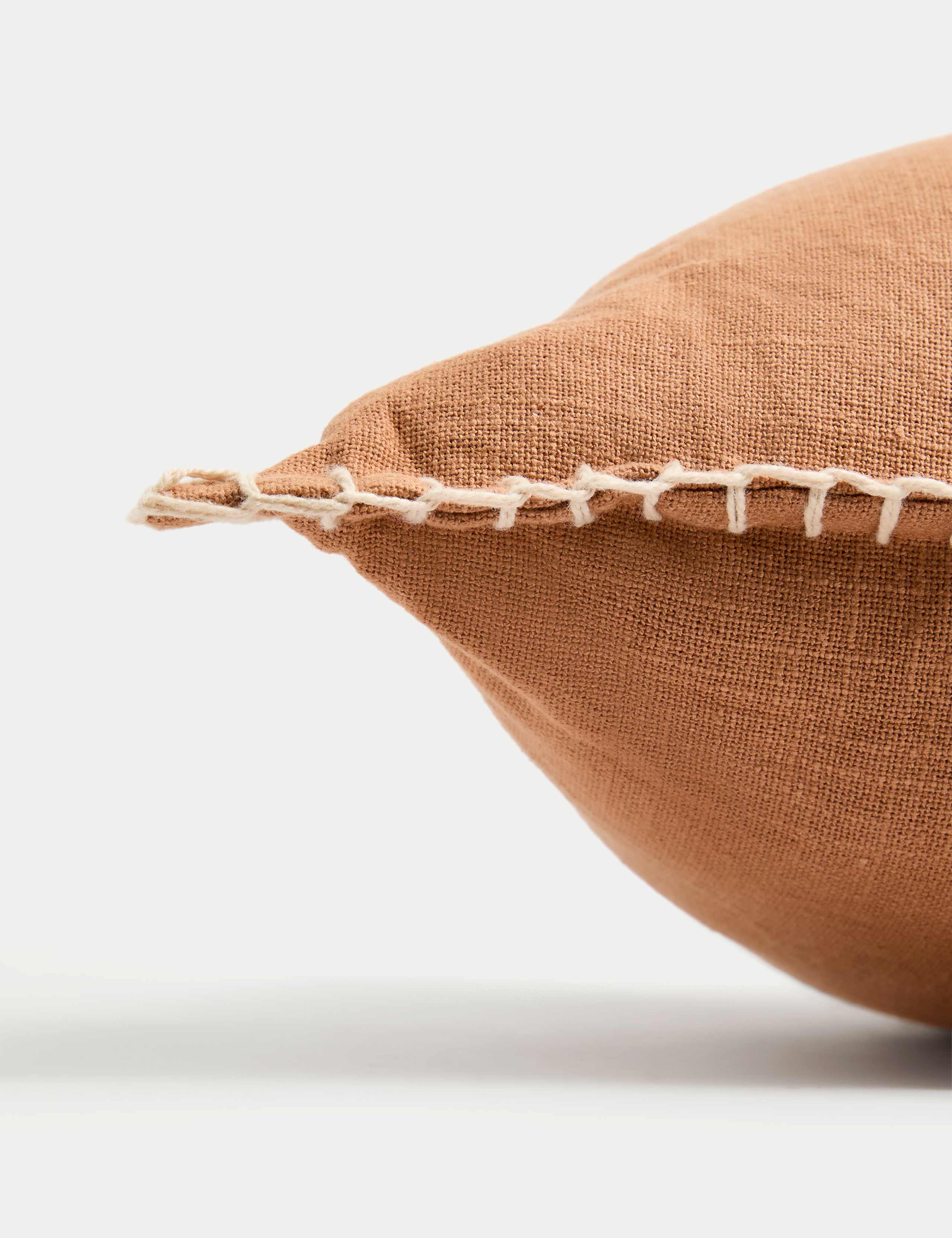 Pure Cotton Blanket Stitched Cushion 2 of 3