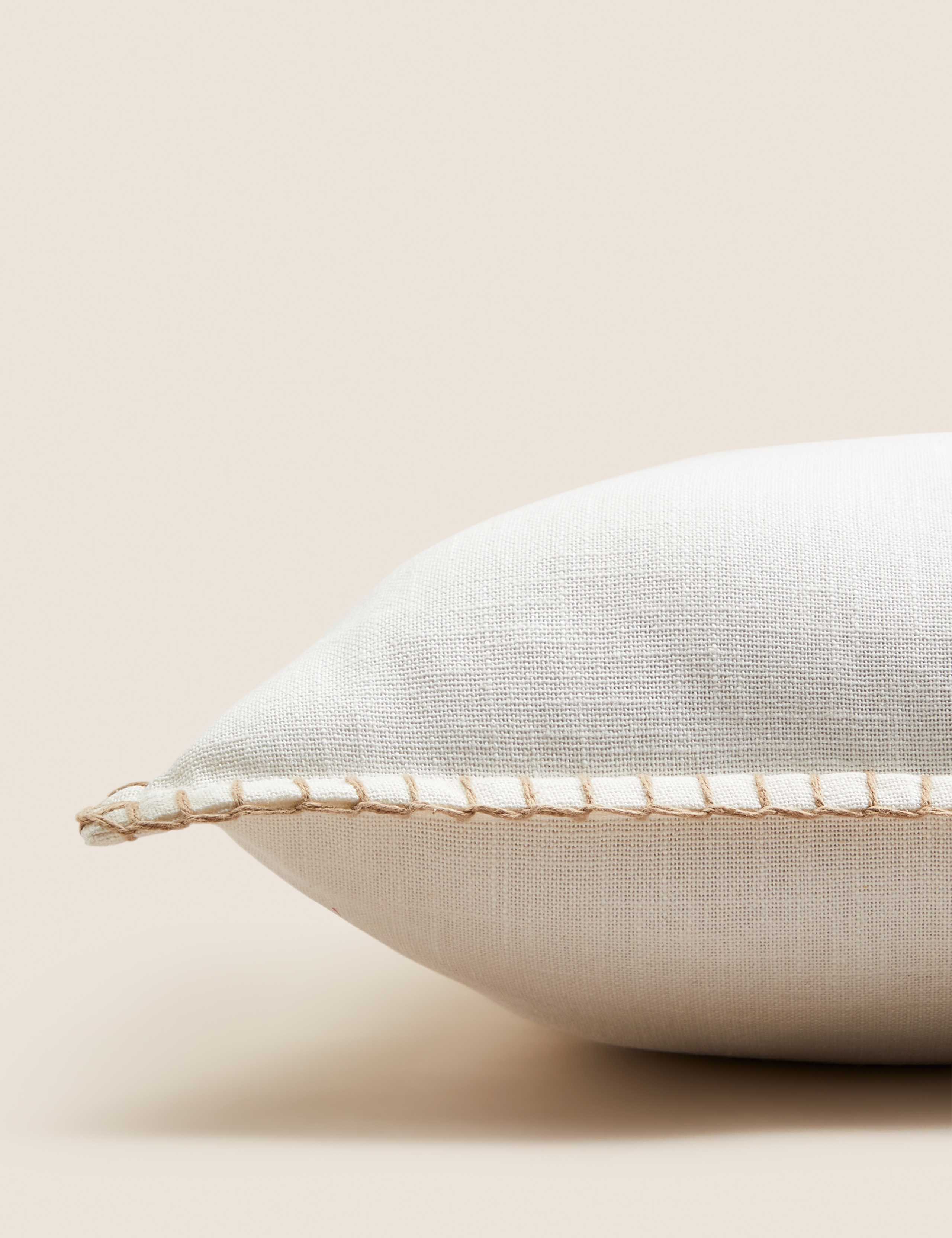 Pure Cotton Blanket Stitched Cushion 4 of 6