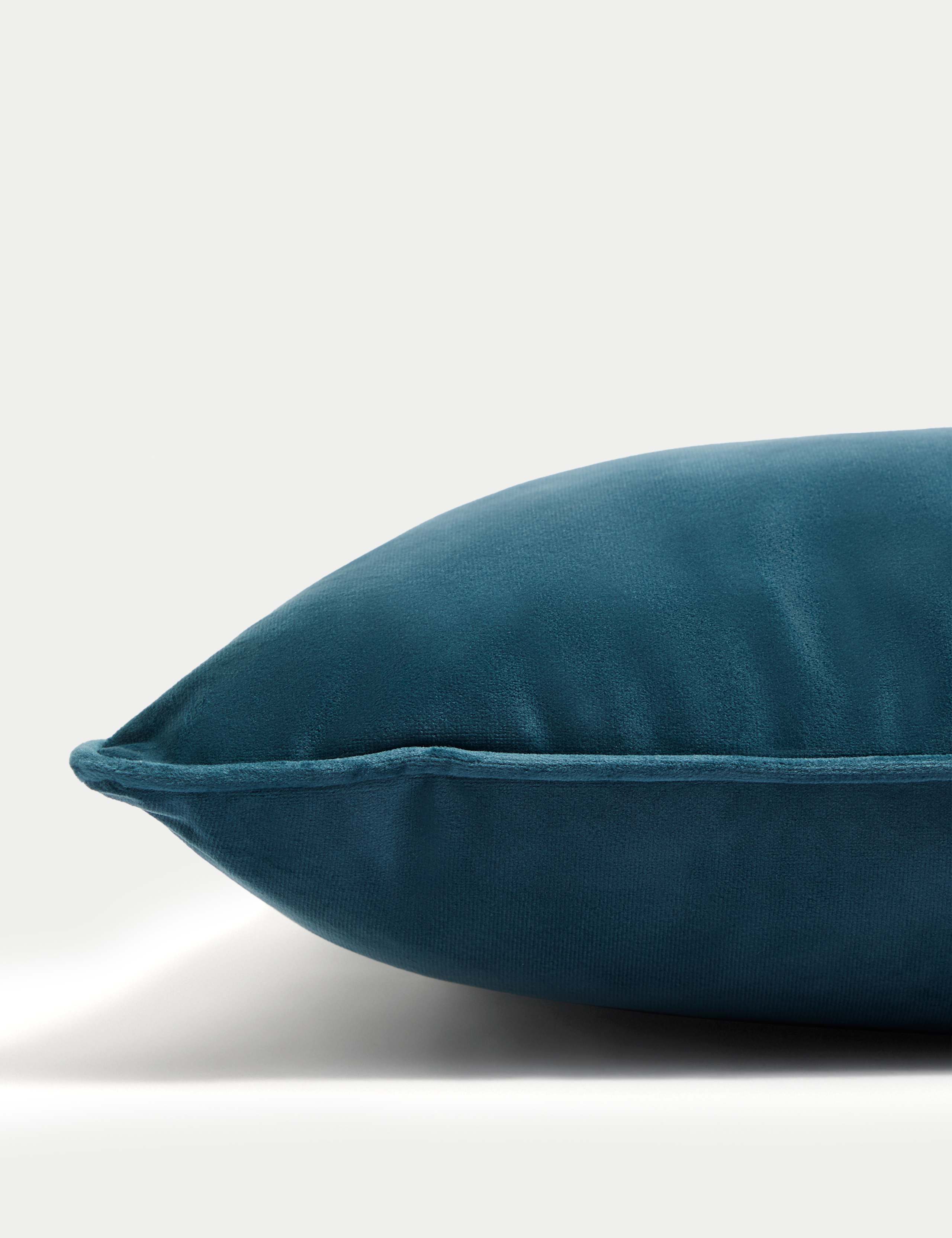 Velvet Piped Cushion 2 of 5