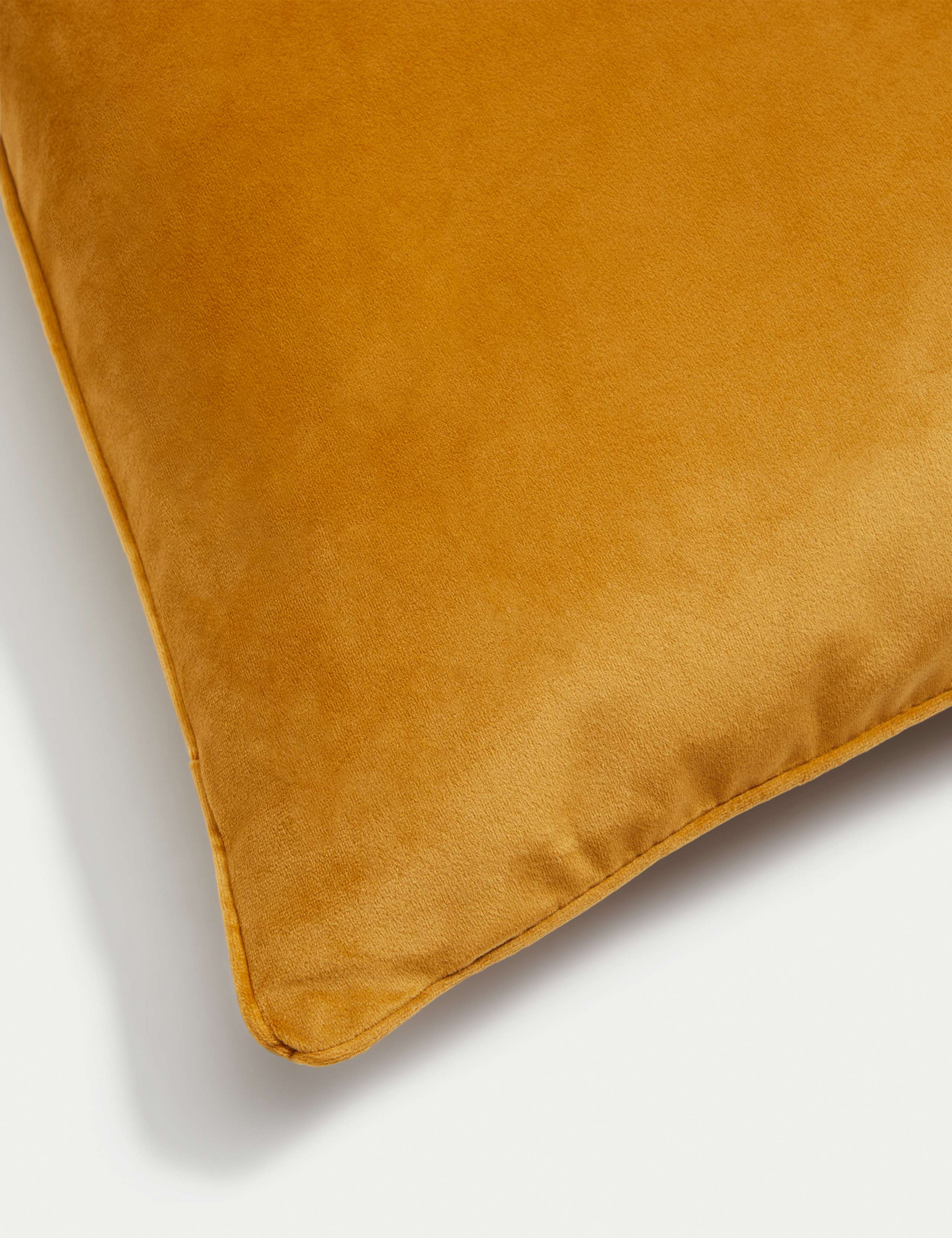 Velvet Piped Cushion 3 of 5