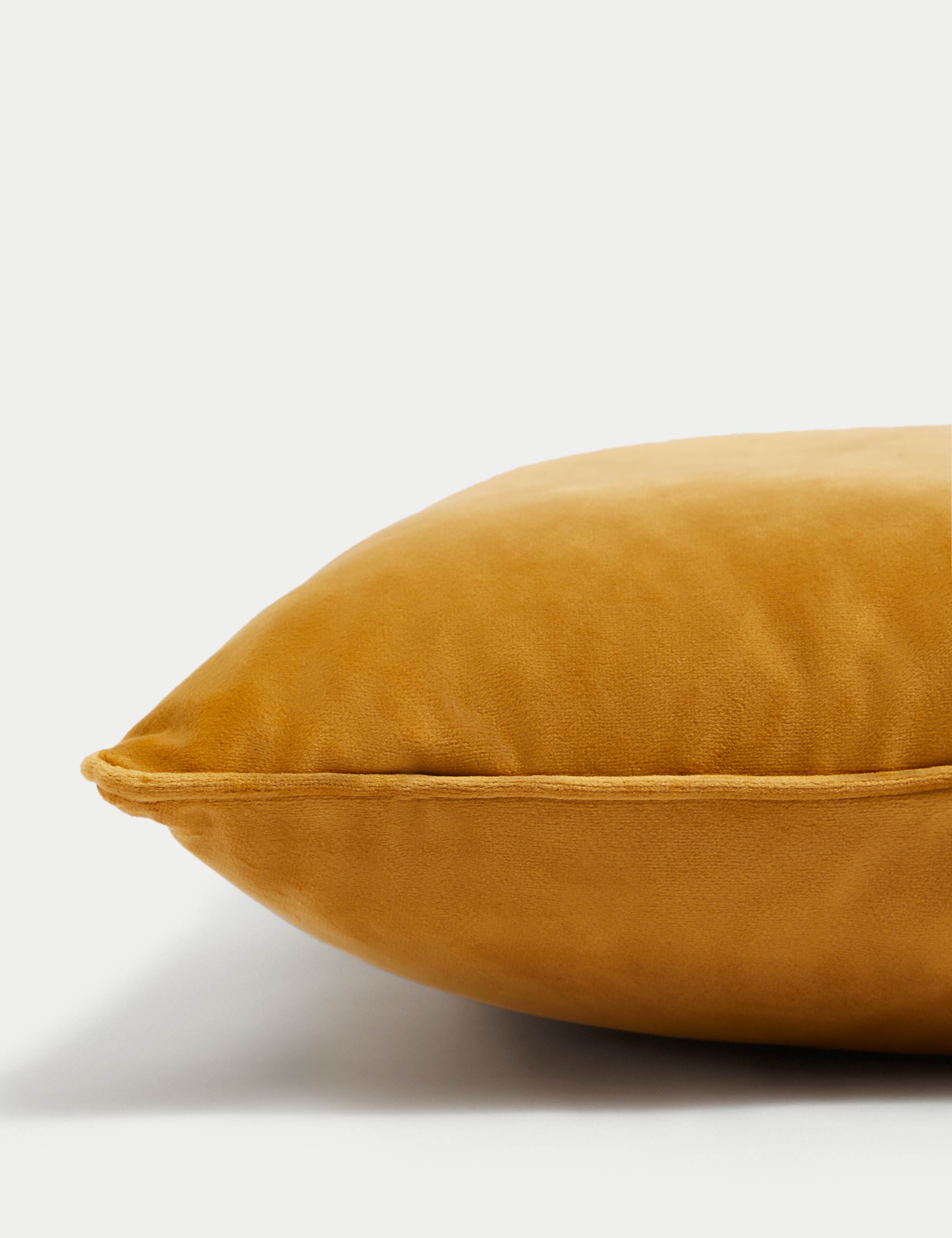 Velvet Piped Cushion 2 of 5