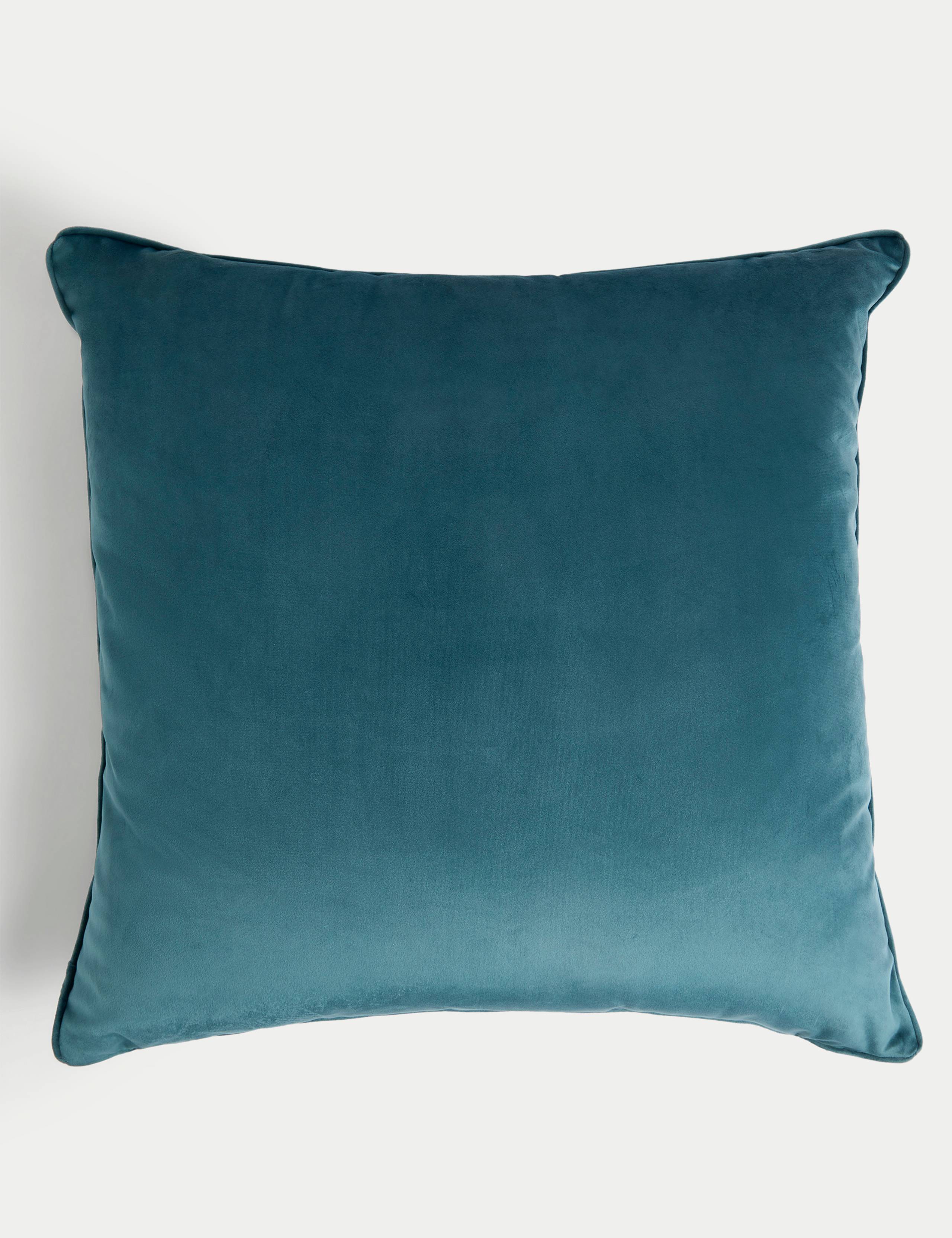 Velvet Piped Large Cushion 1 of 2