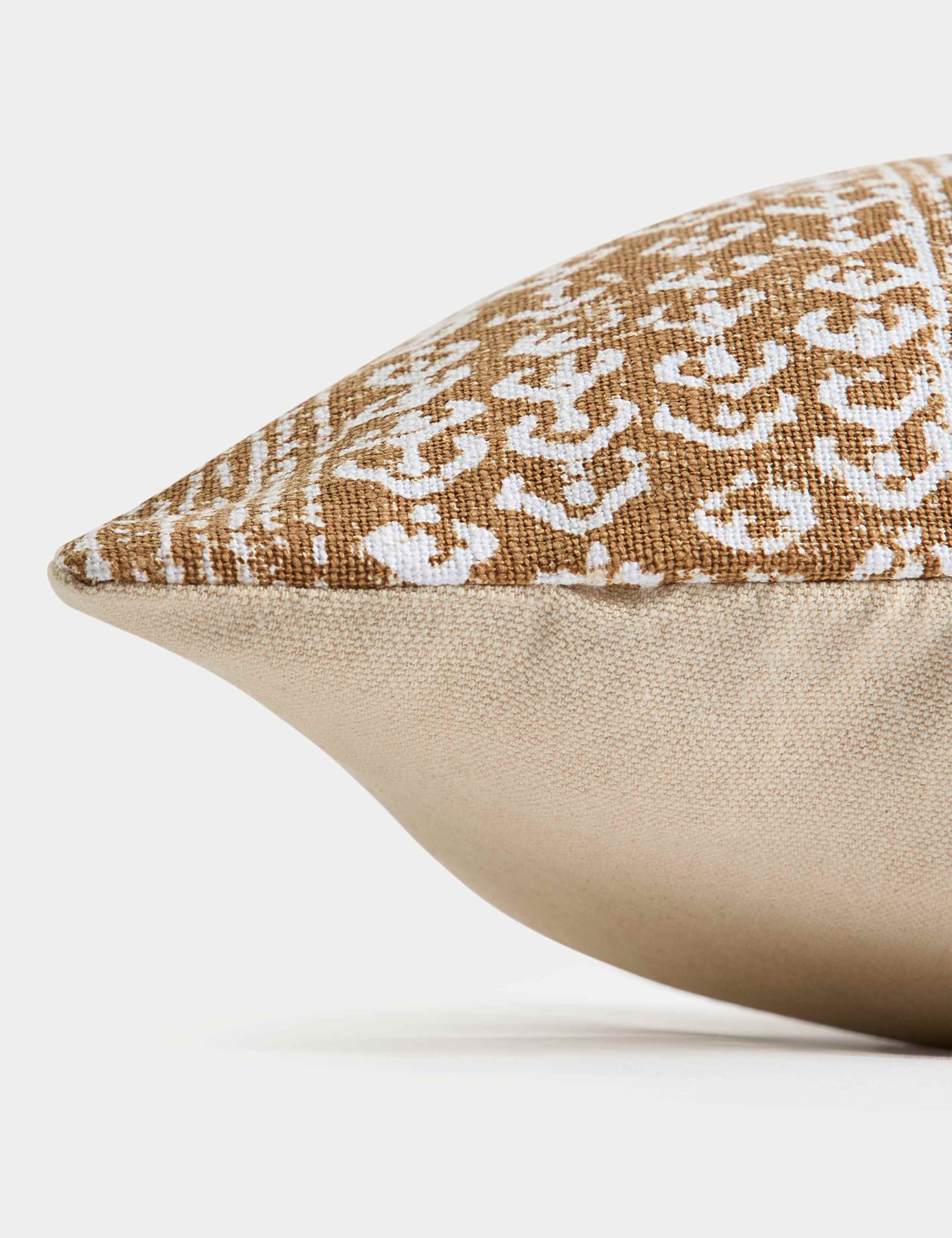 Pure Cotton Block Print Bolster Cushion 2 of 4