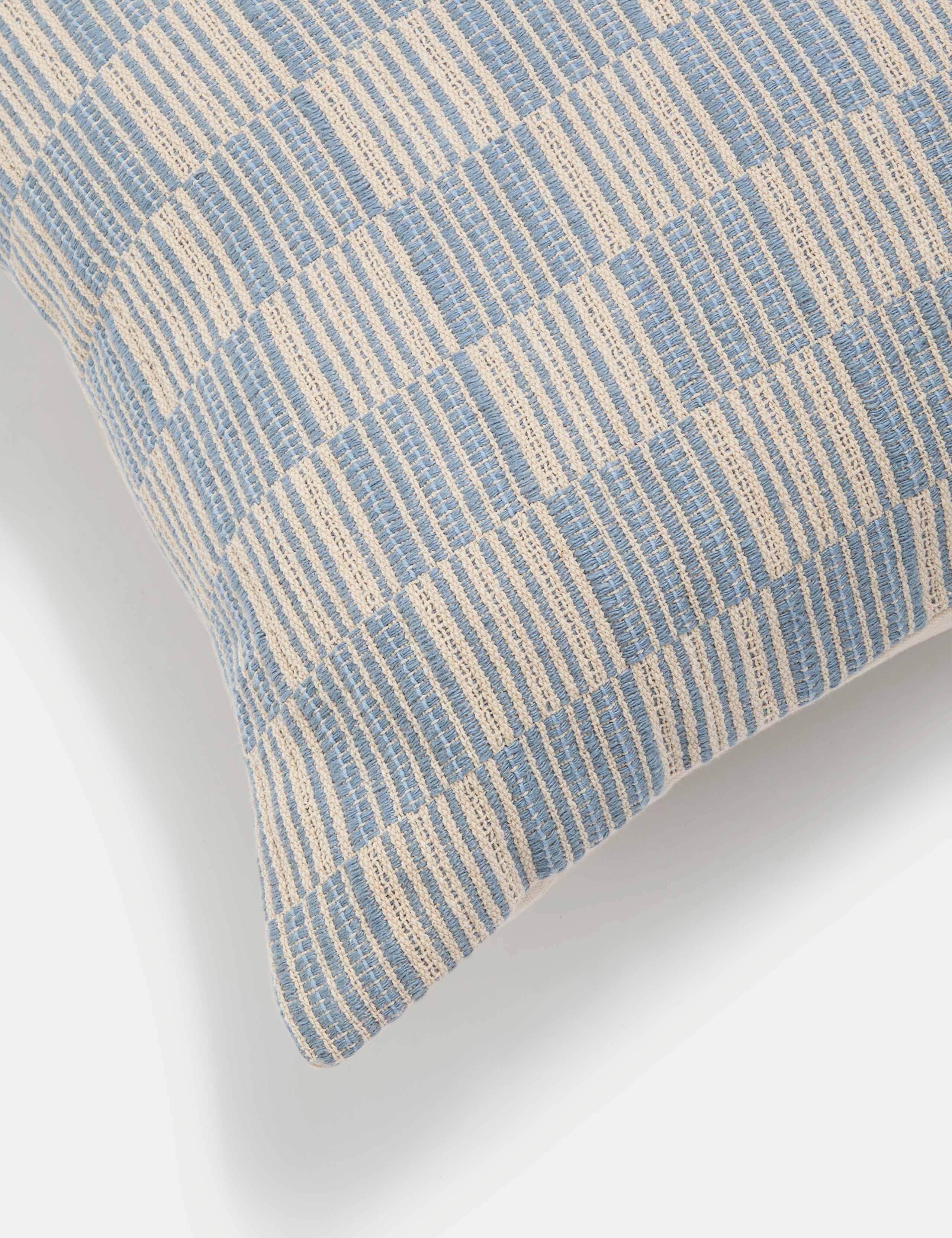 Cotton Blend Geometric Woven Cushion 4 of 4