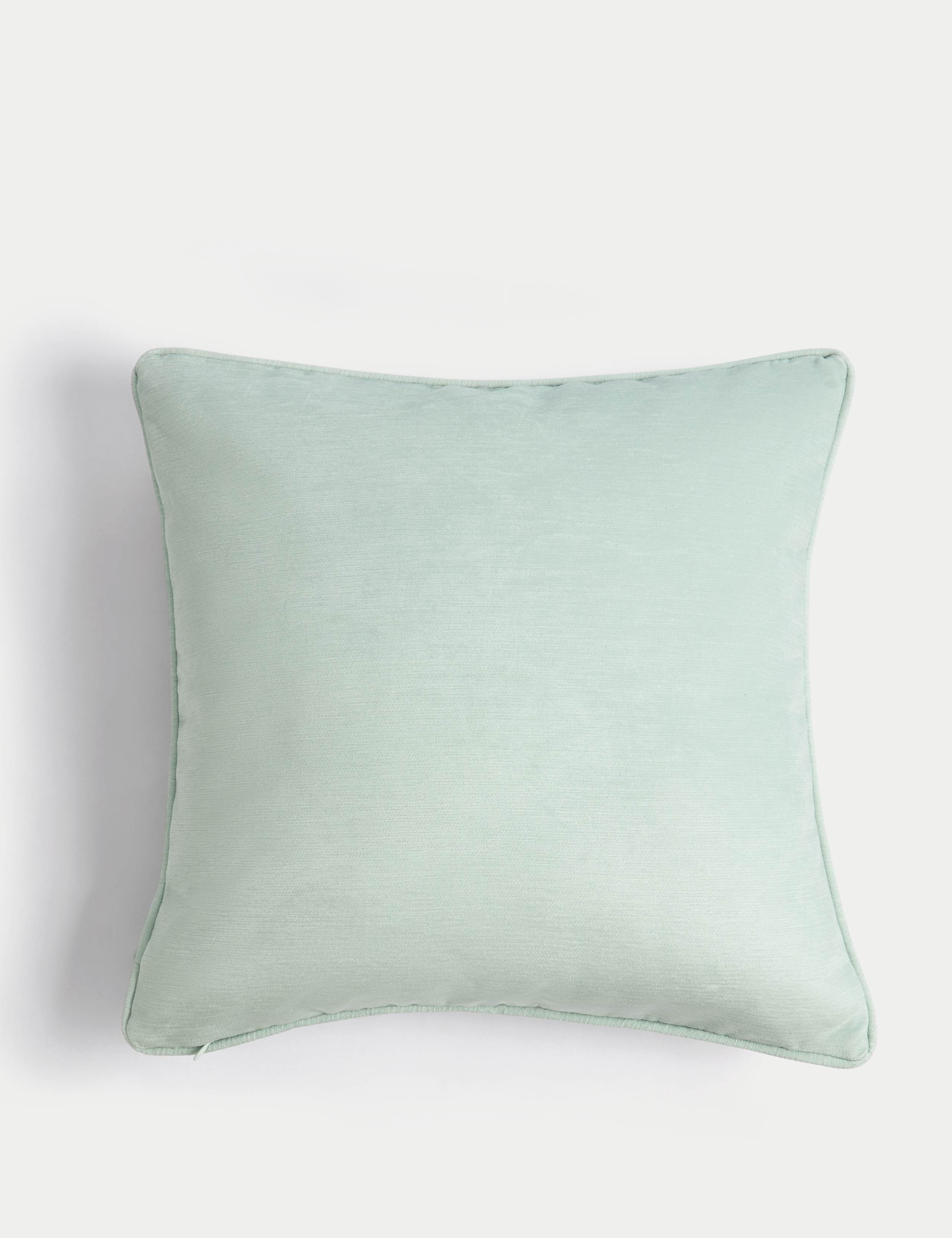 Chenille Bird Print Cushion 3 of 4