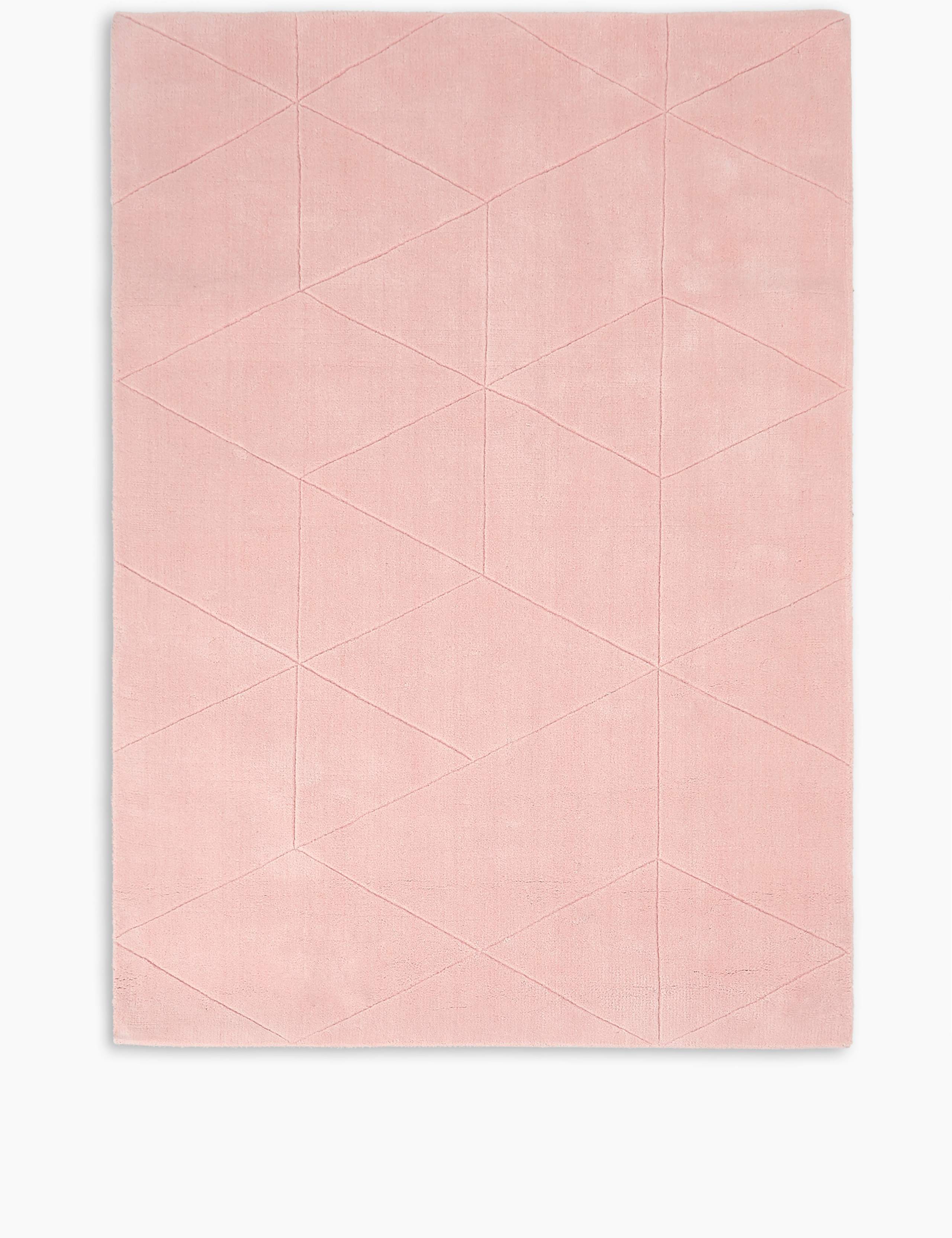 Simple Carved Wool Rug 1 of 5