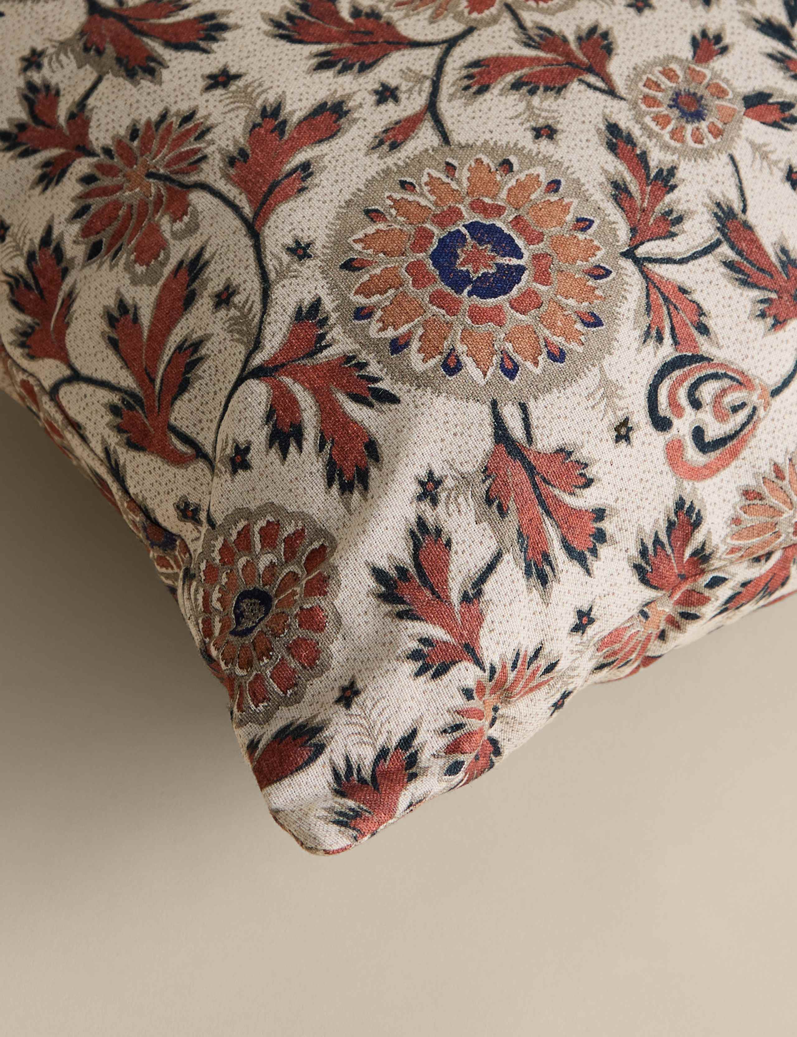 Cotton Rich Floral Bolster Cushion 3 of 3