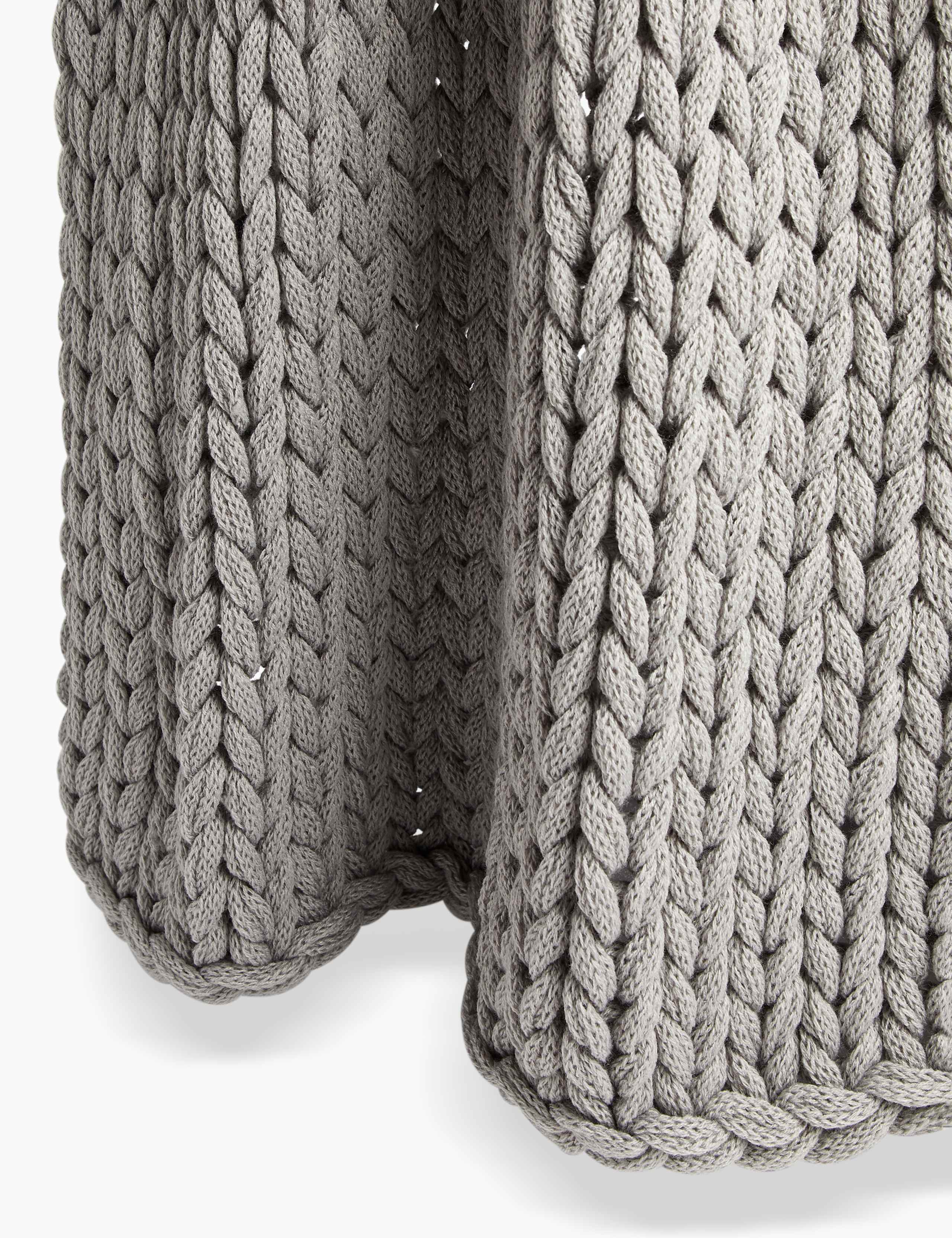 Chunky Knitted Throw 2 of 5