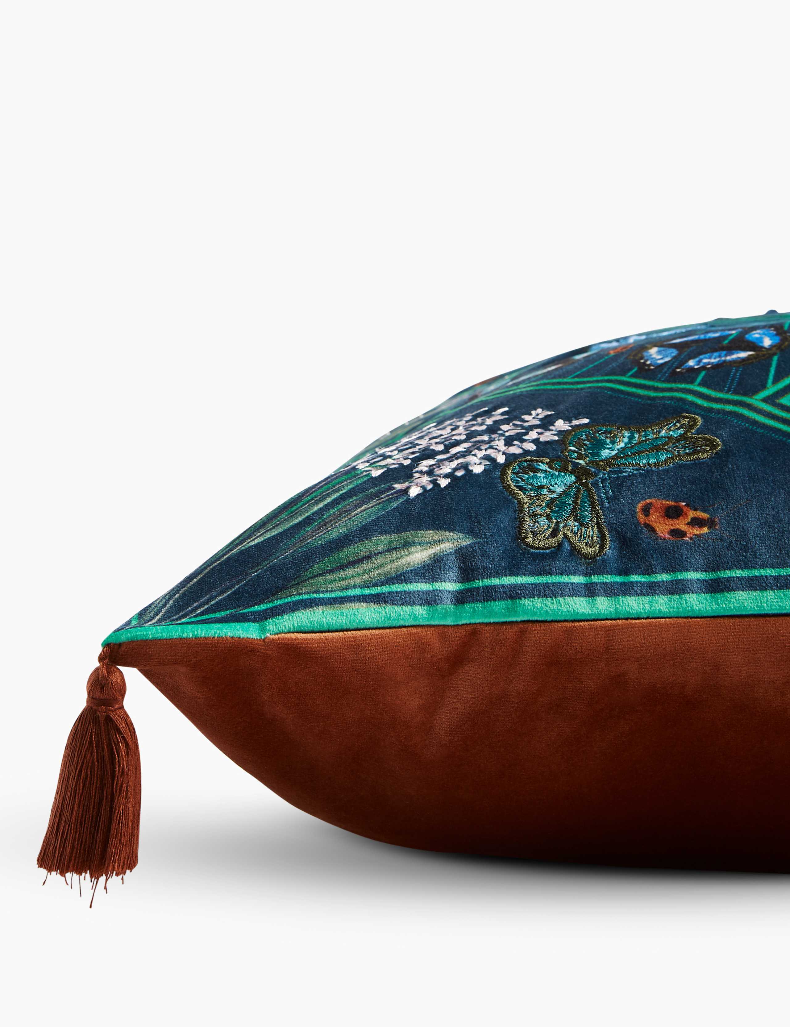 Martha Butterfly Embellished Cushion 3 of 5