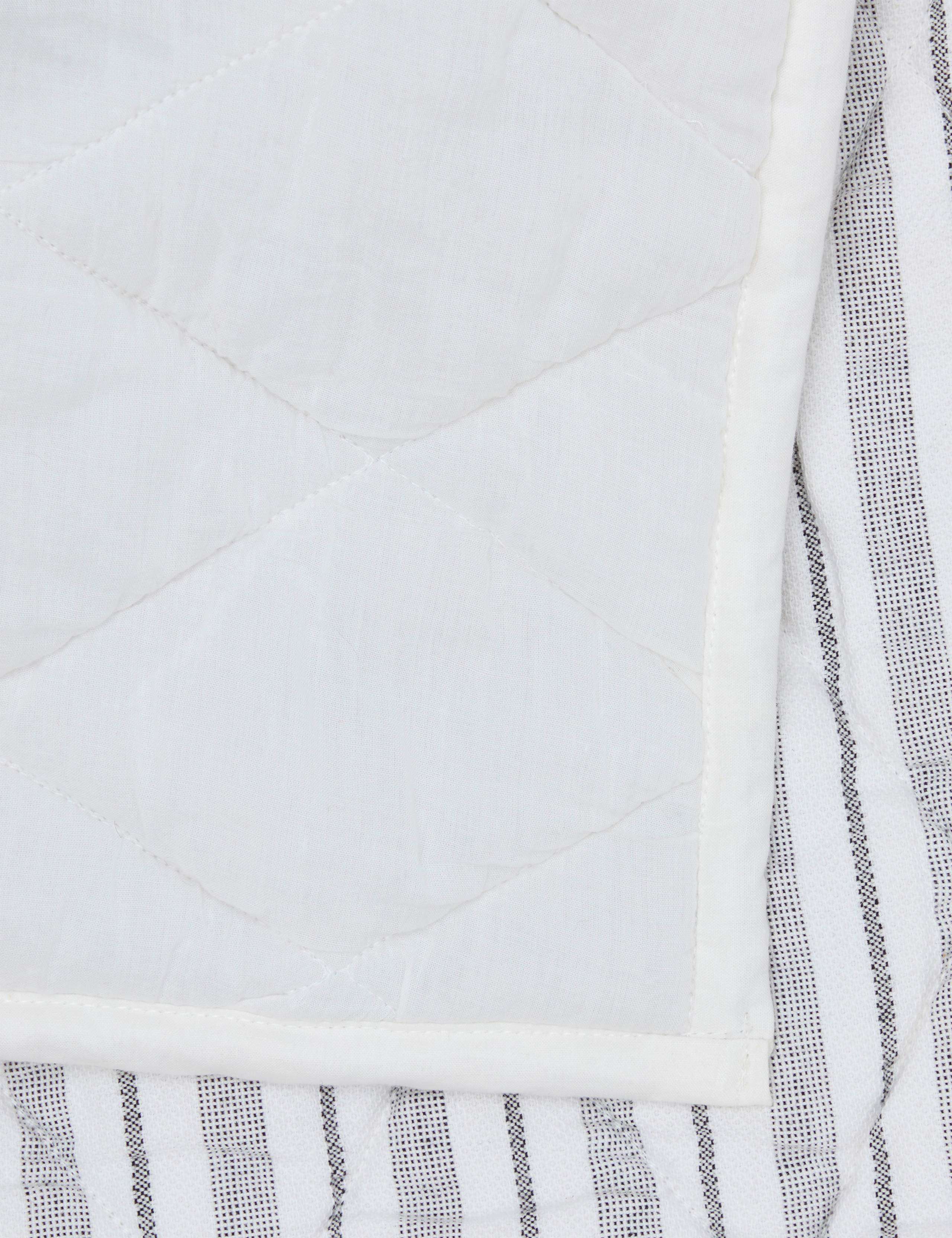 Pure Cotton Striped Quilted Bedspread 2 of 3