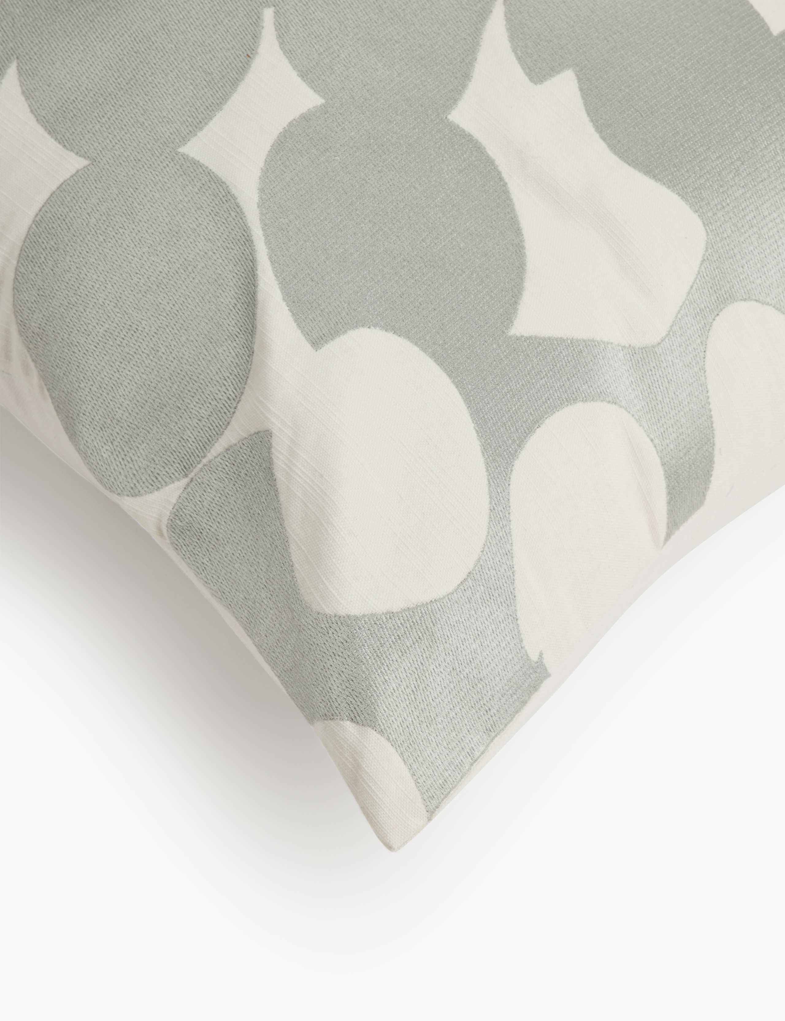 Hugo Pure Cotton Embroidered Cushion 4 of 5
