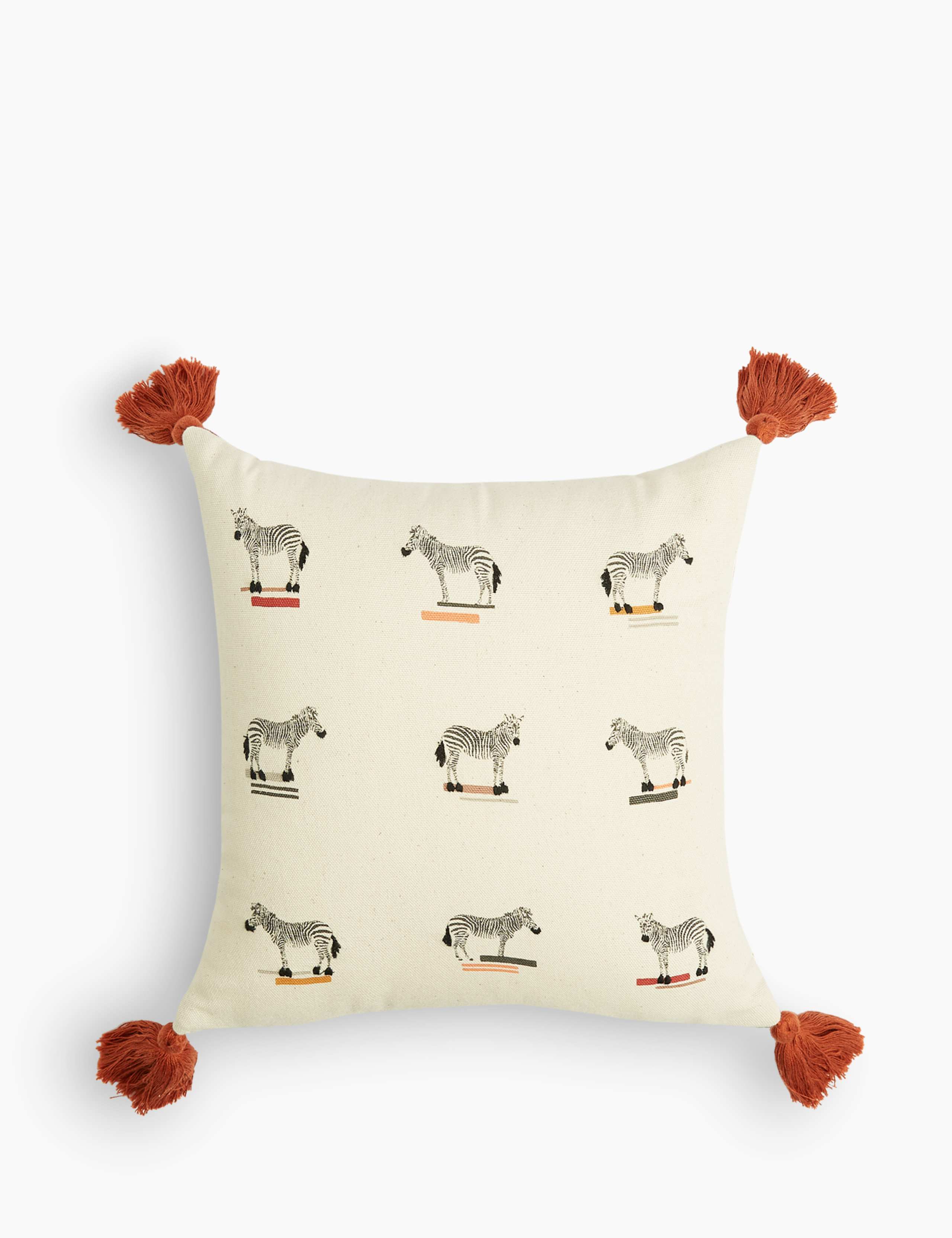 Alexa Pure Cotton Zebra Cushion 1 of 5