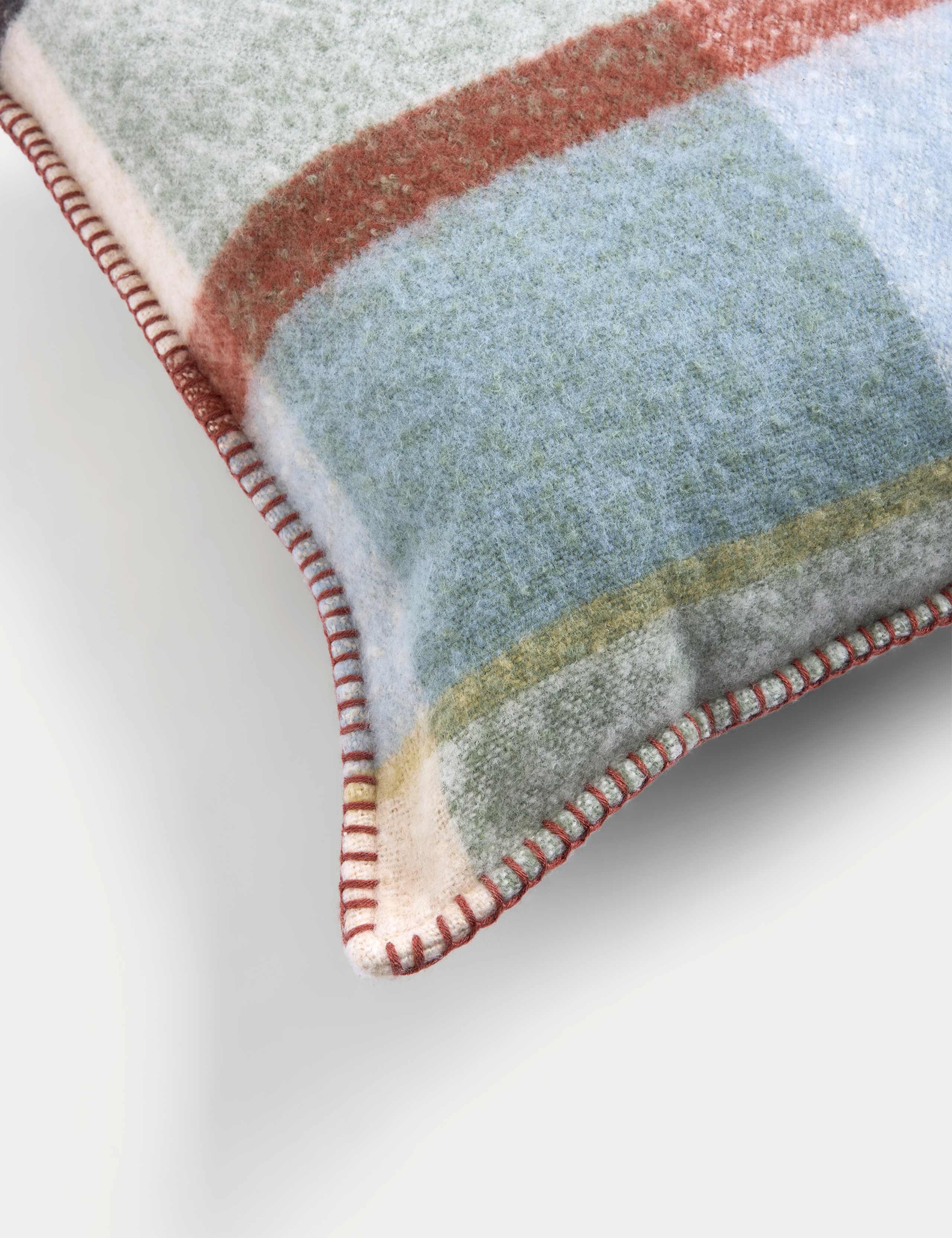 Faux Mohair Checked Cushion 3 of 4