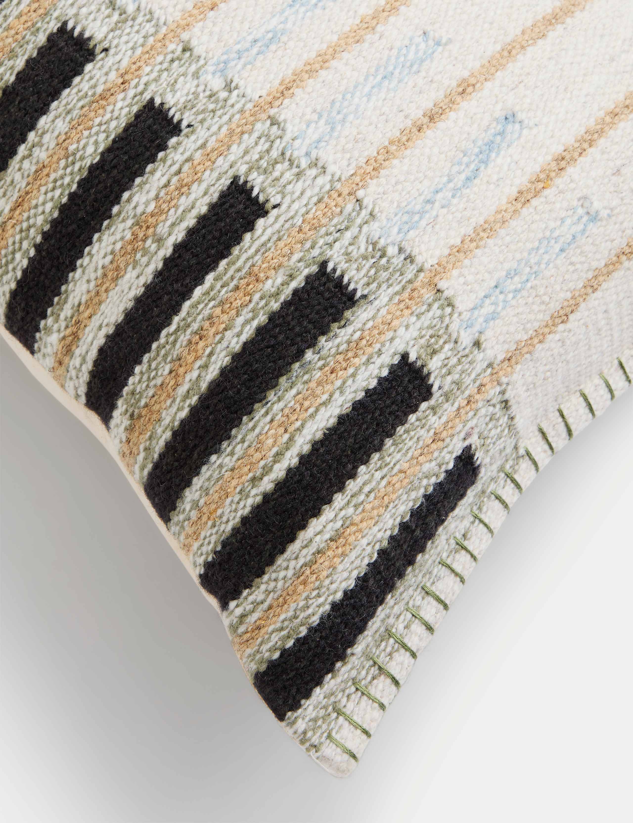 Wool Blend Textured Bolster Cushion 3 of 4