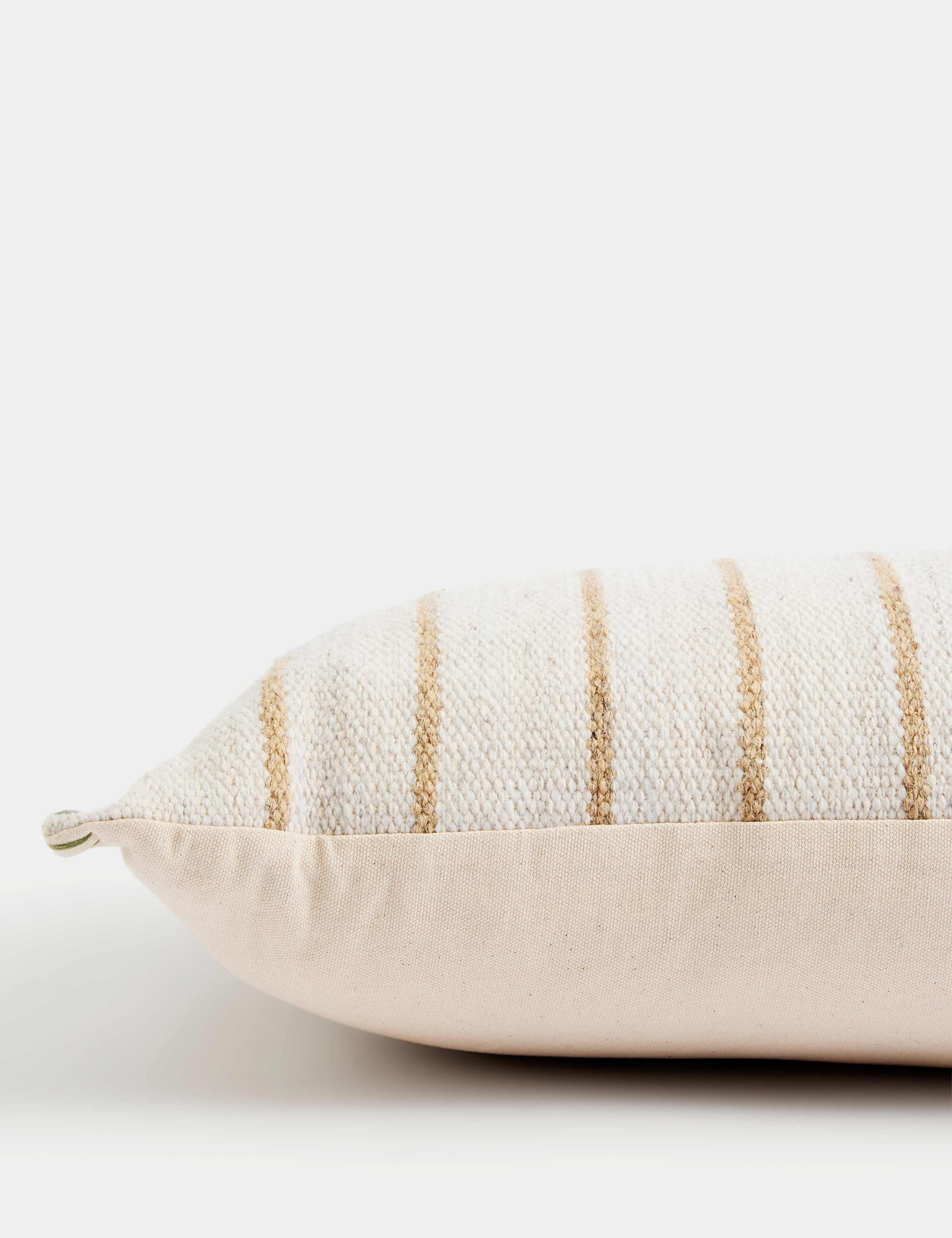 Wool Blend Textured Bolster Cushion 2 of 4