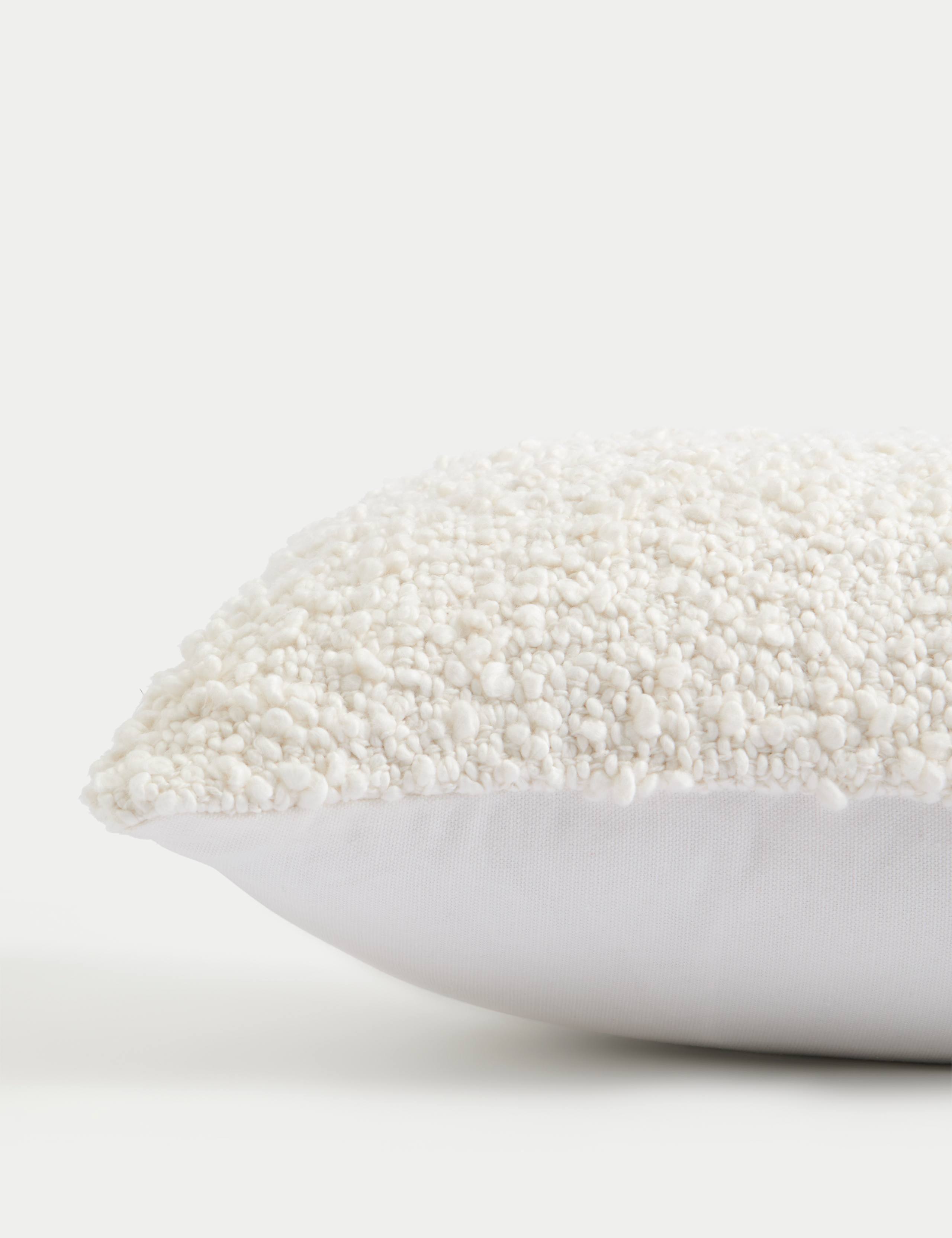 Pure Cotton Boucle Bolster Cushion 2 of 5