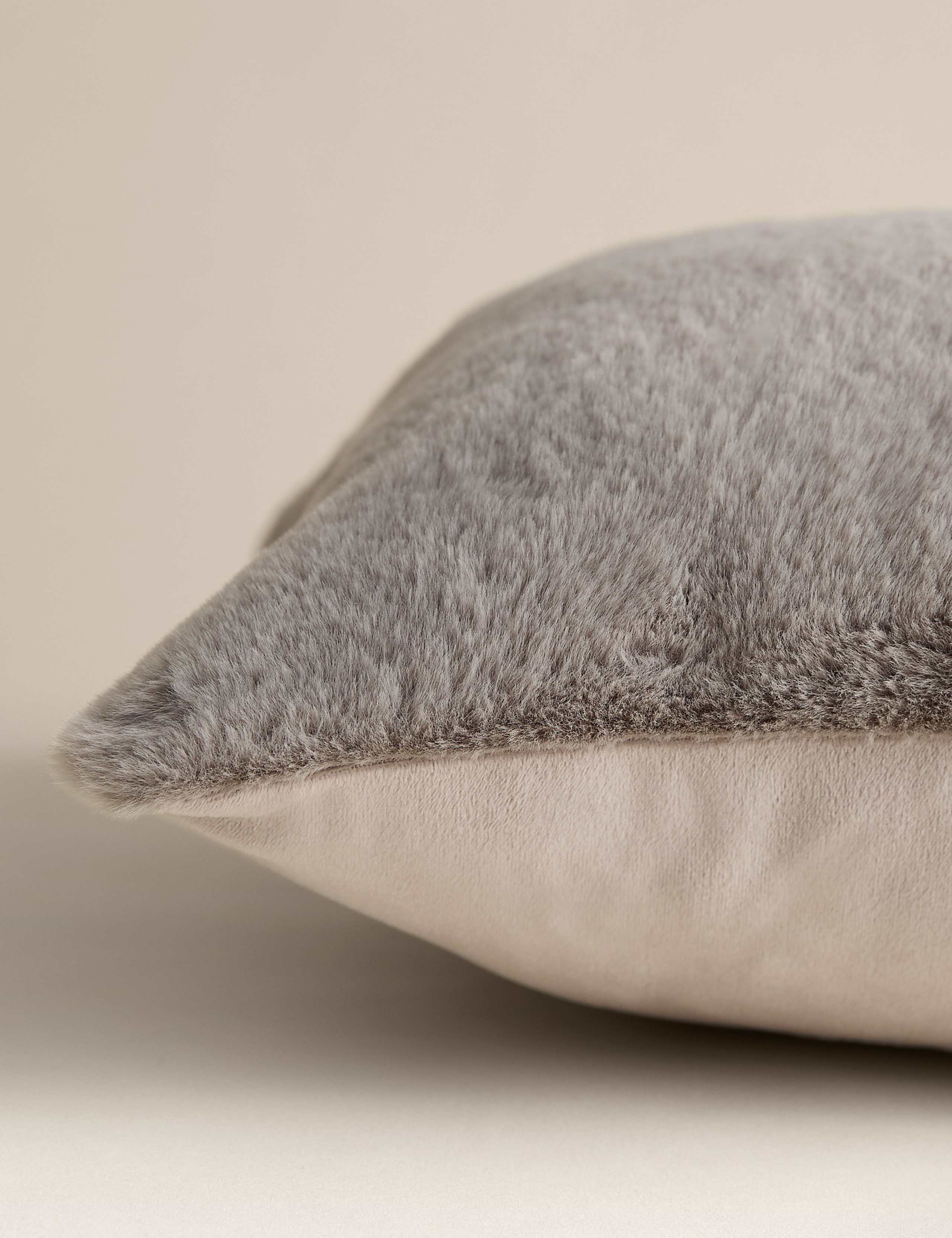 Supersoft Faux Fur Large Bolster Cushion 2 of 4