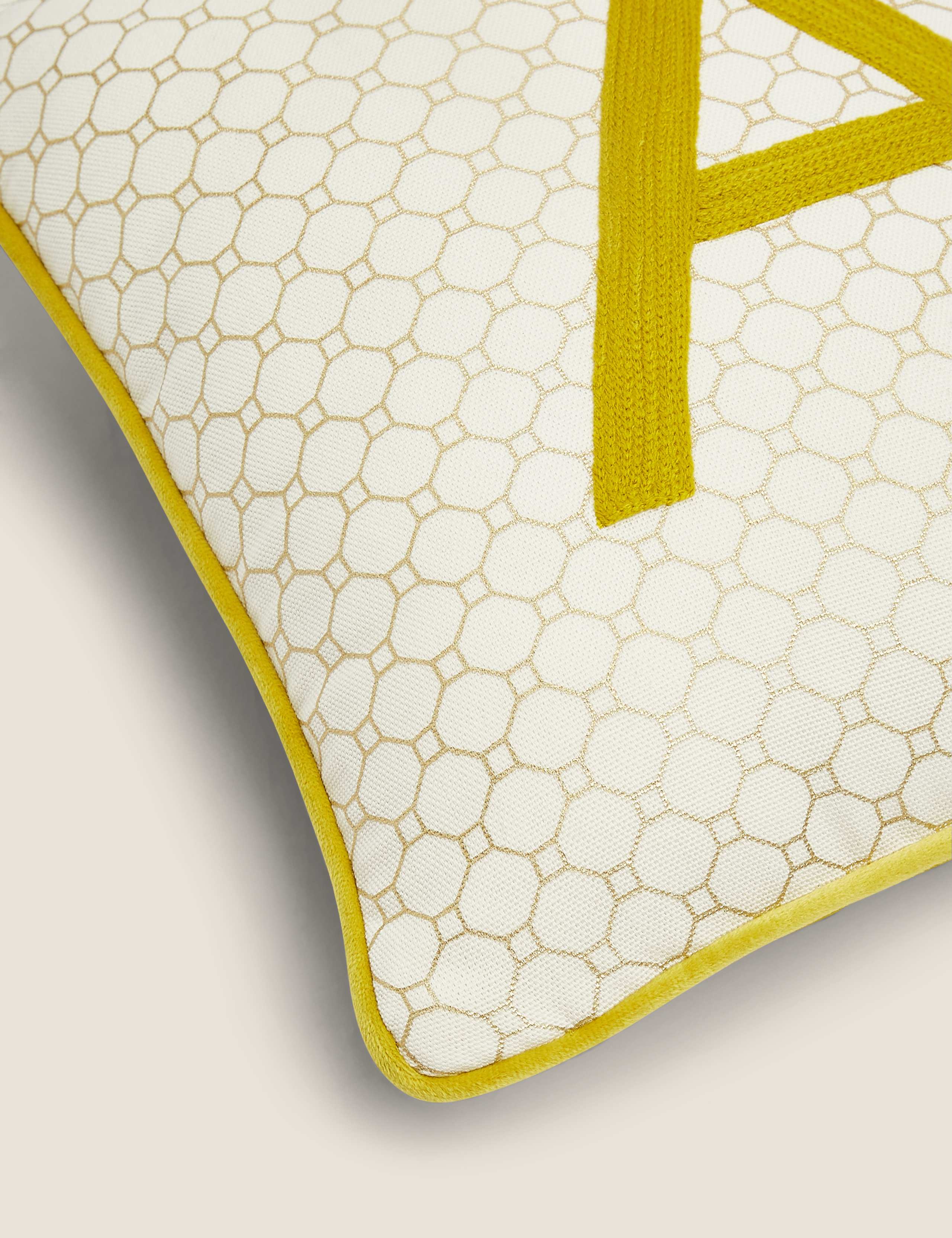 Pure Cotton Alphabet Embroidered Cushion 4 of 6