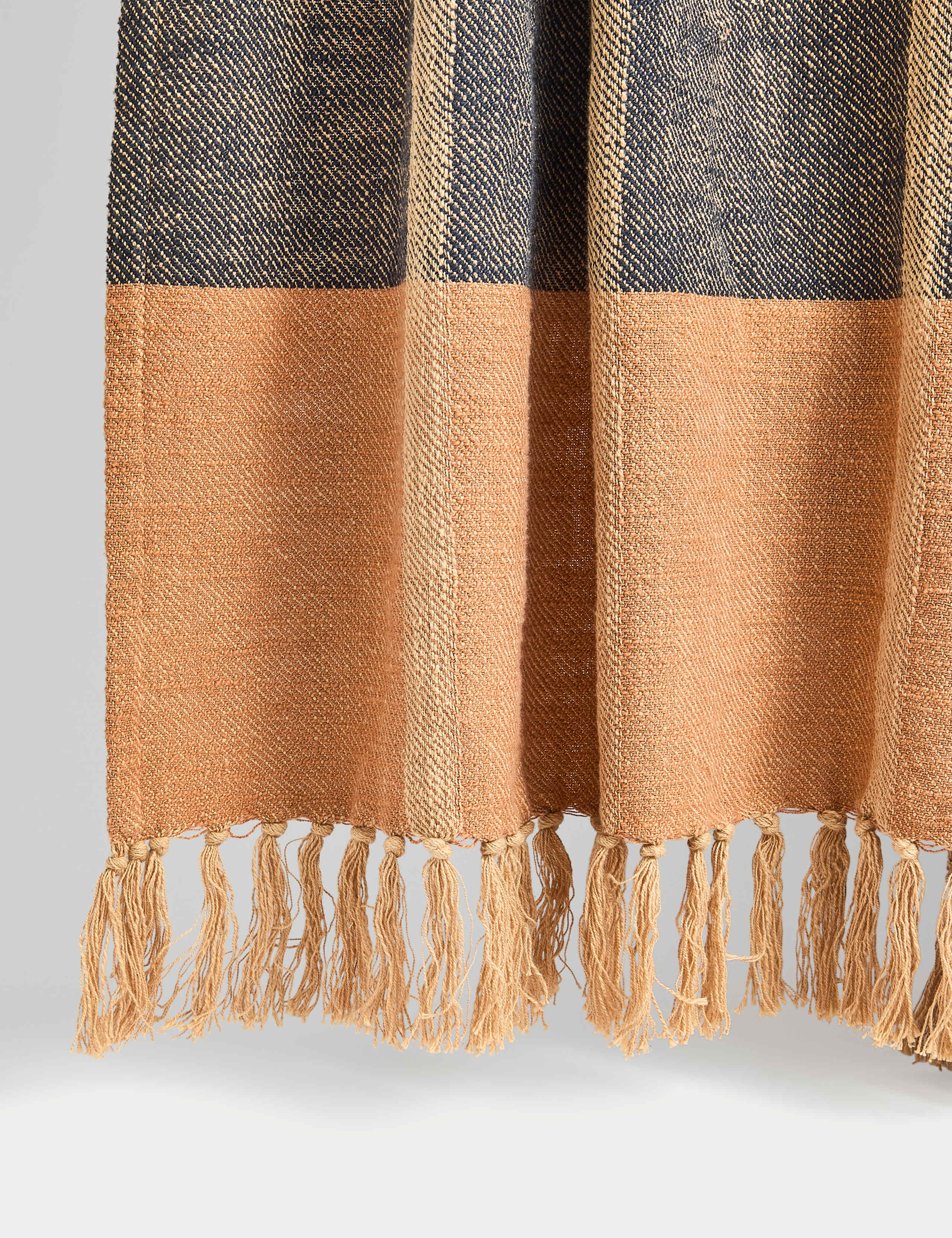 Pure Cotton Woven Geometric Checked Throw 2 of 4