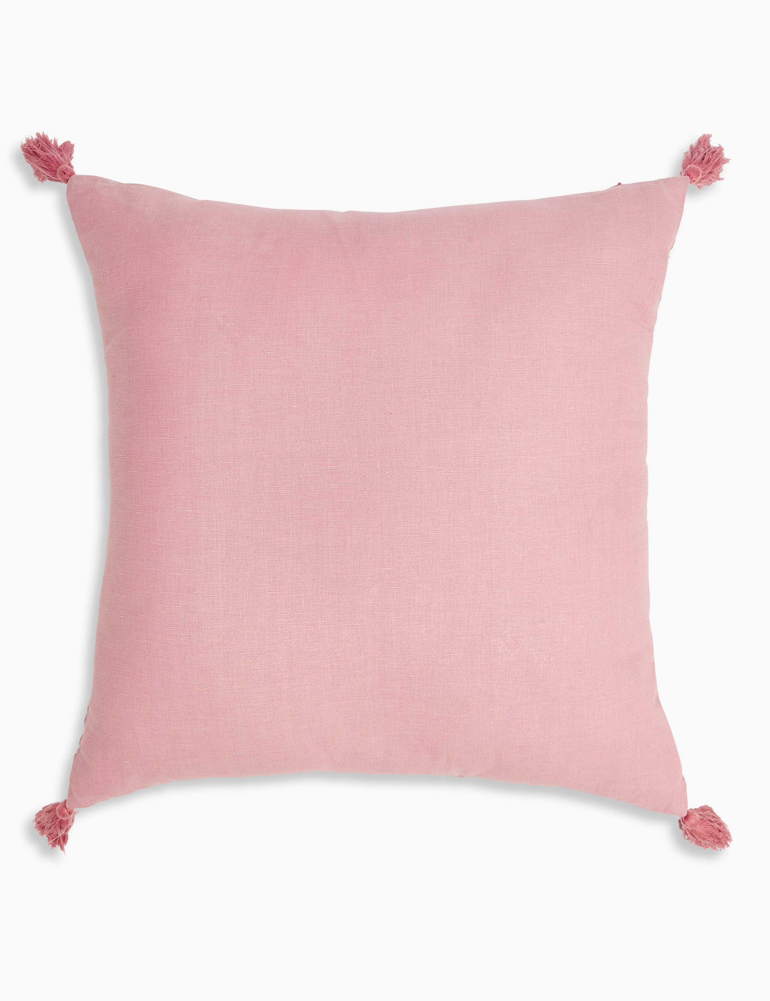 Tile Print Embroidered Cushion 2 of 5