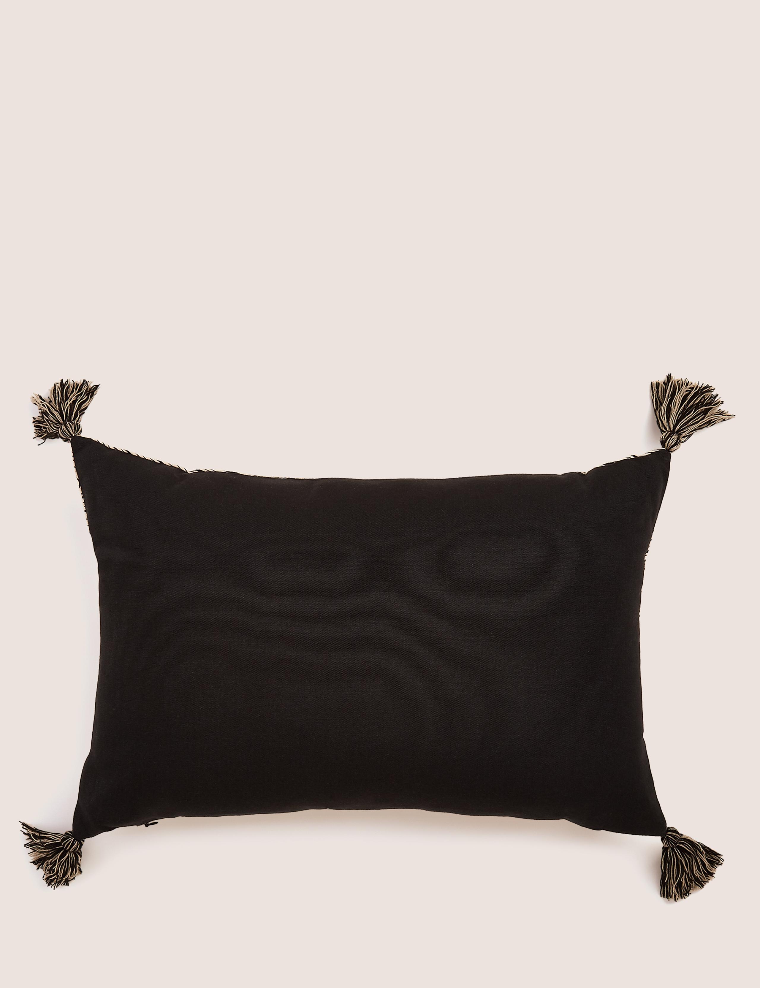 Embroidered Linear Spot Rectangle Cushion 2 of 5