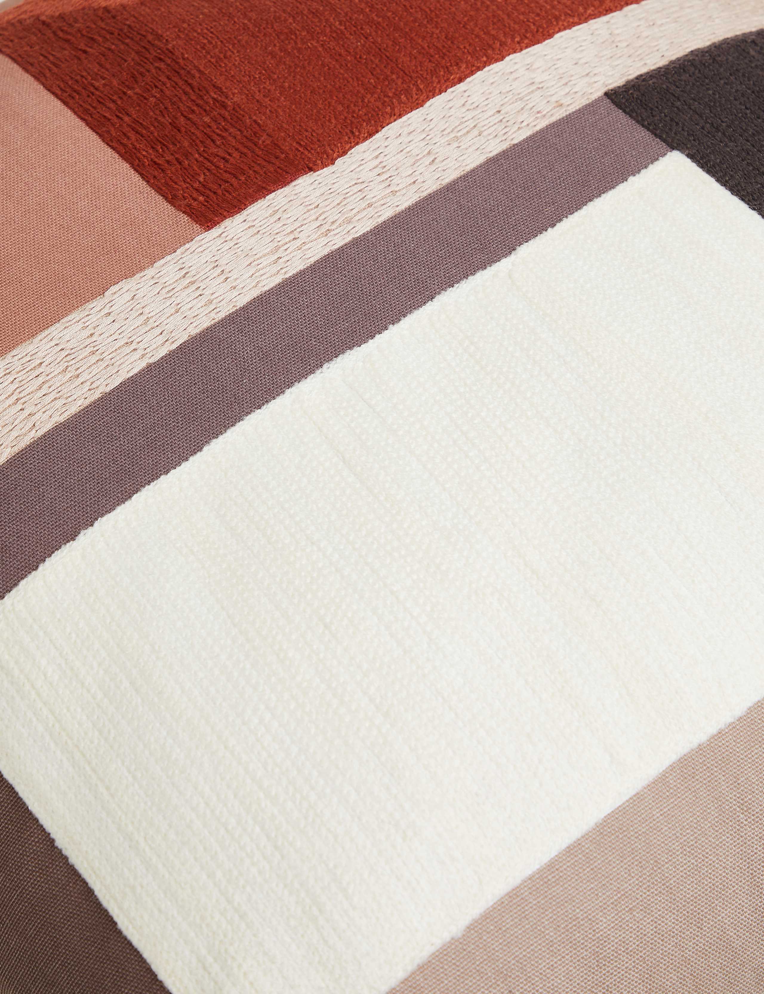 Colour Block Embroidered Cushion 5 of 5