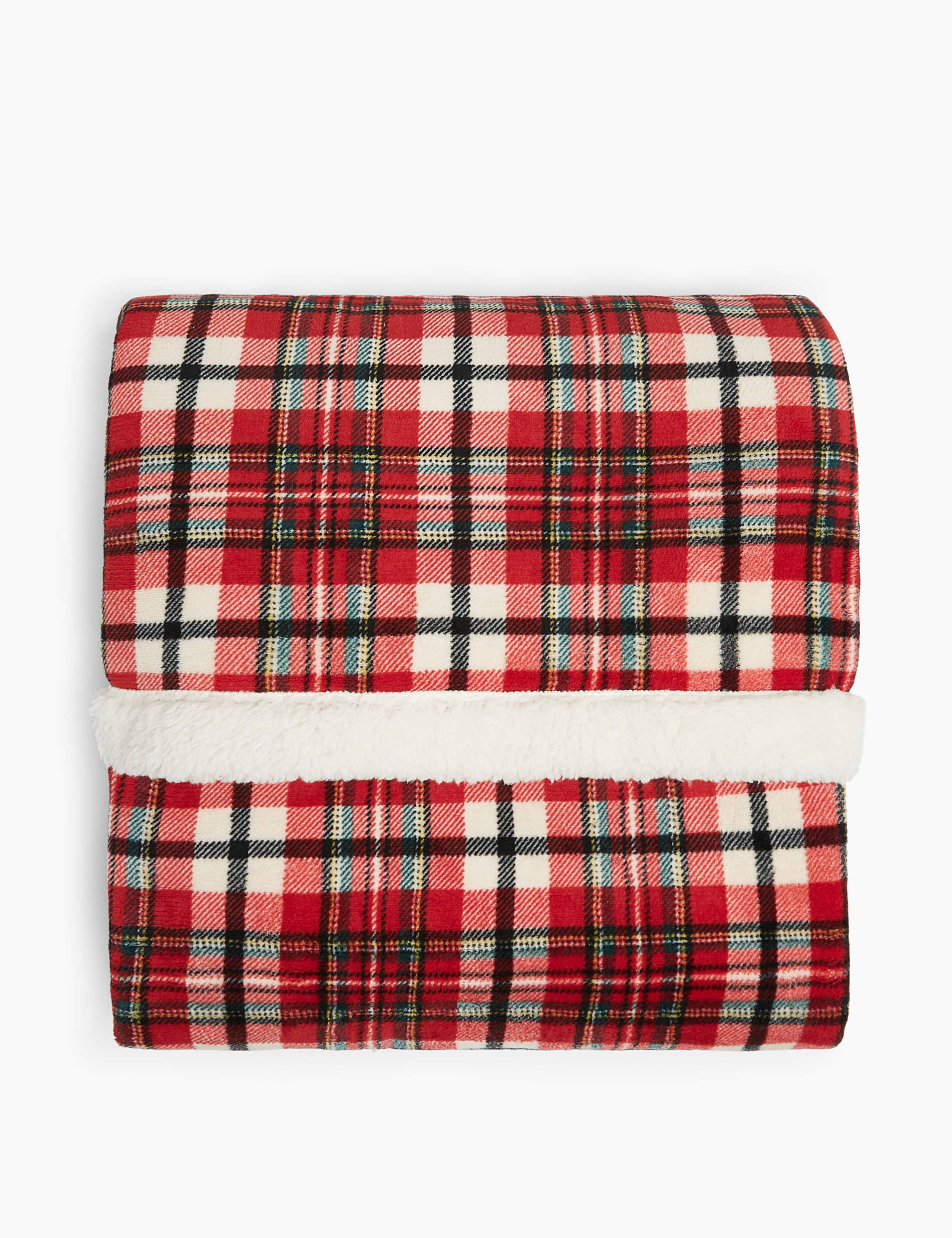Fleece Checked Throw 1 of 6