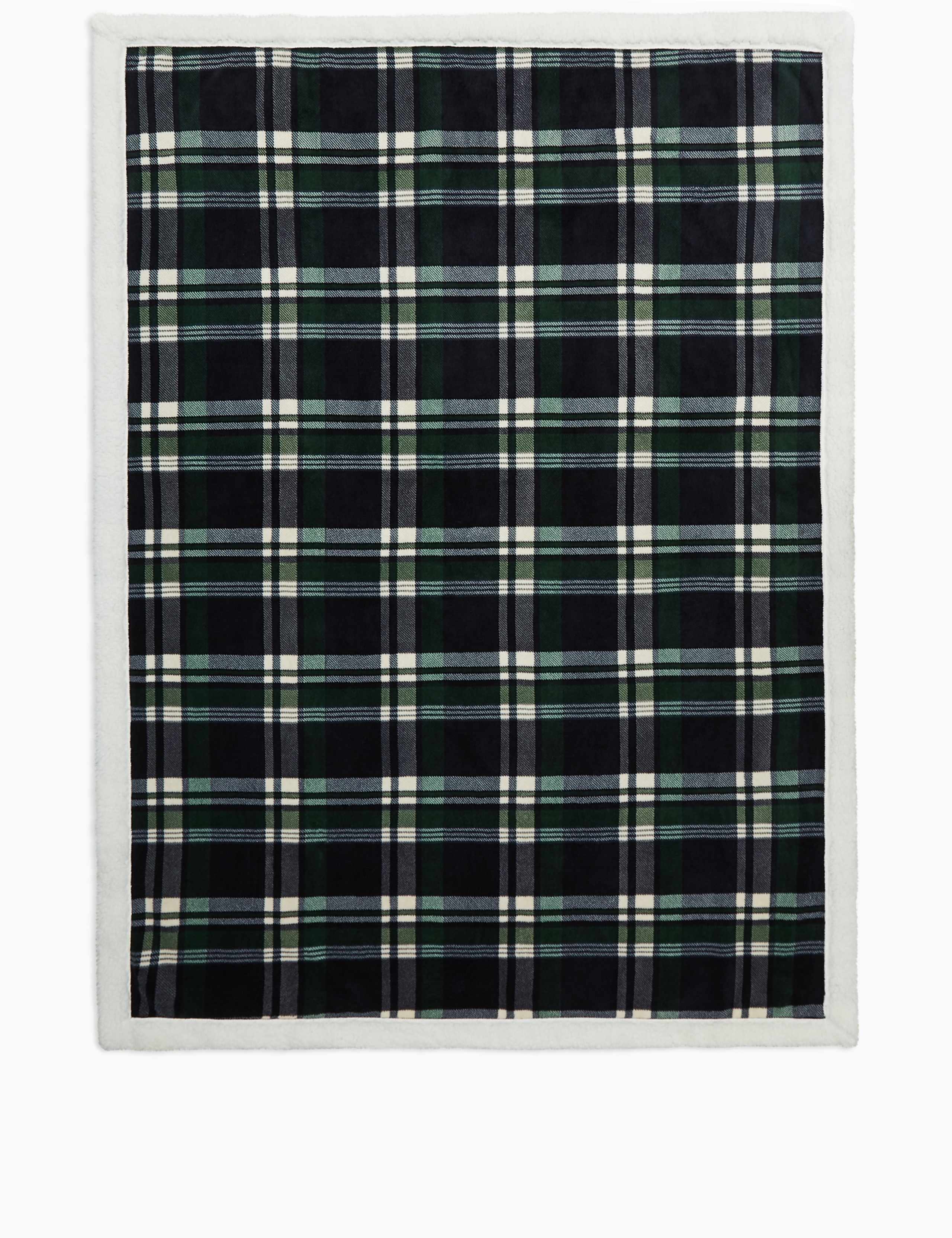 Fleece Checked Throw 4 of 5